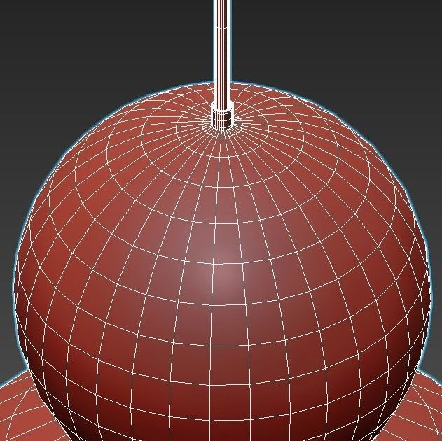 iledex-blossom-c4476-3r-gl three sphere pendant light in gold... 3D model_5