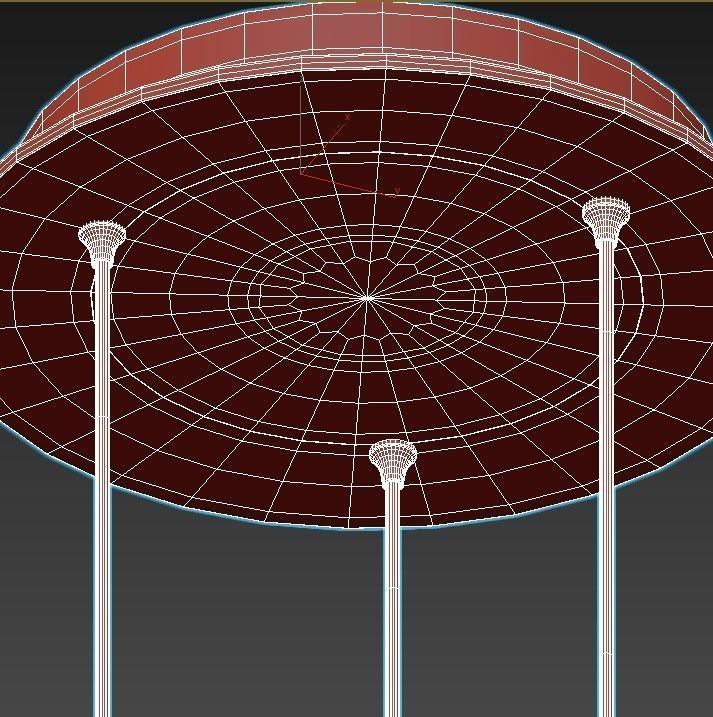 iledex-blossom-c4476-3r-gl three sphere pendant light in gold... 3D model_4