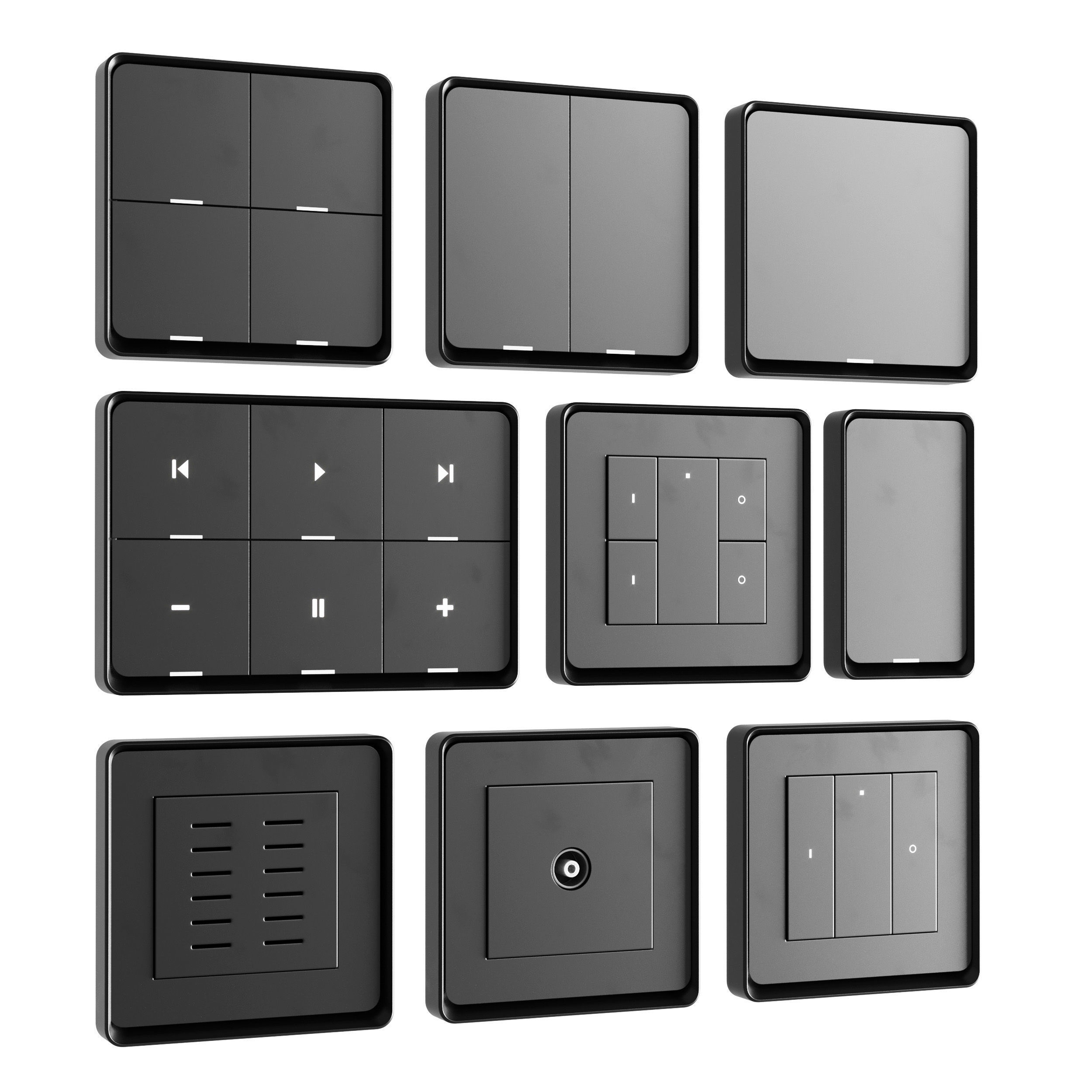Switches and sockets Marmitek Push LO ZigBee 3D model_1