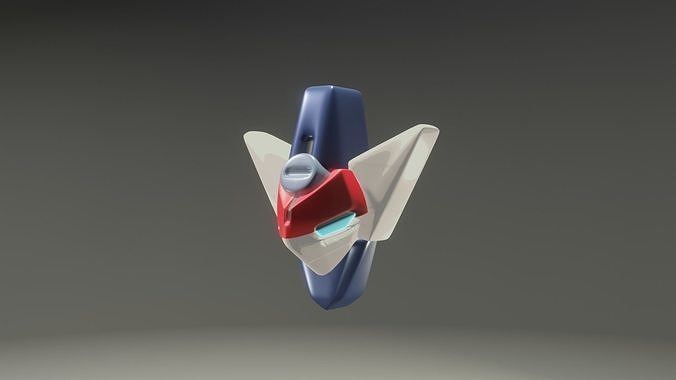 Biometal A robot Low-poly 3D model