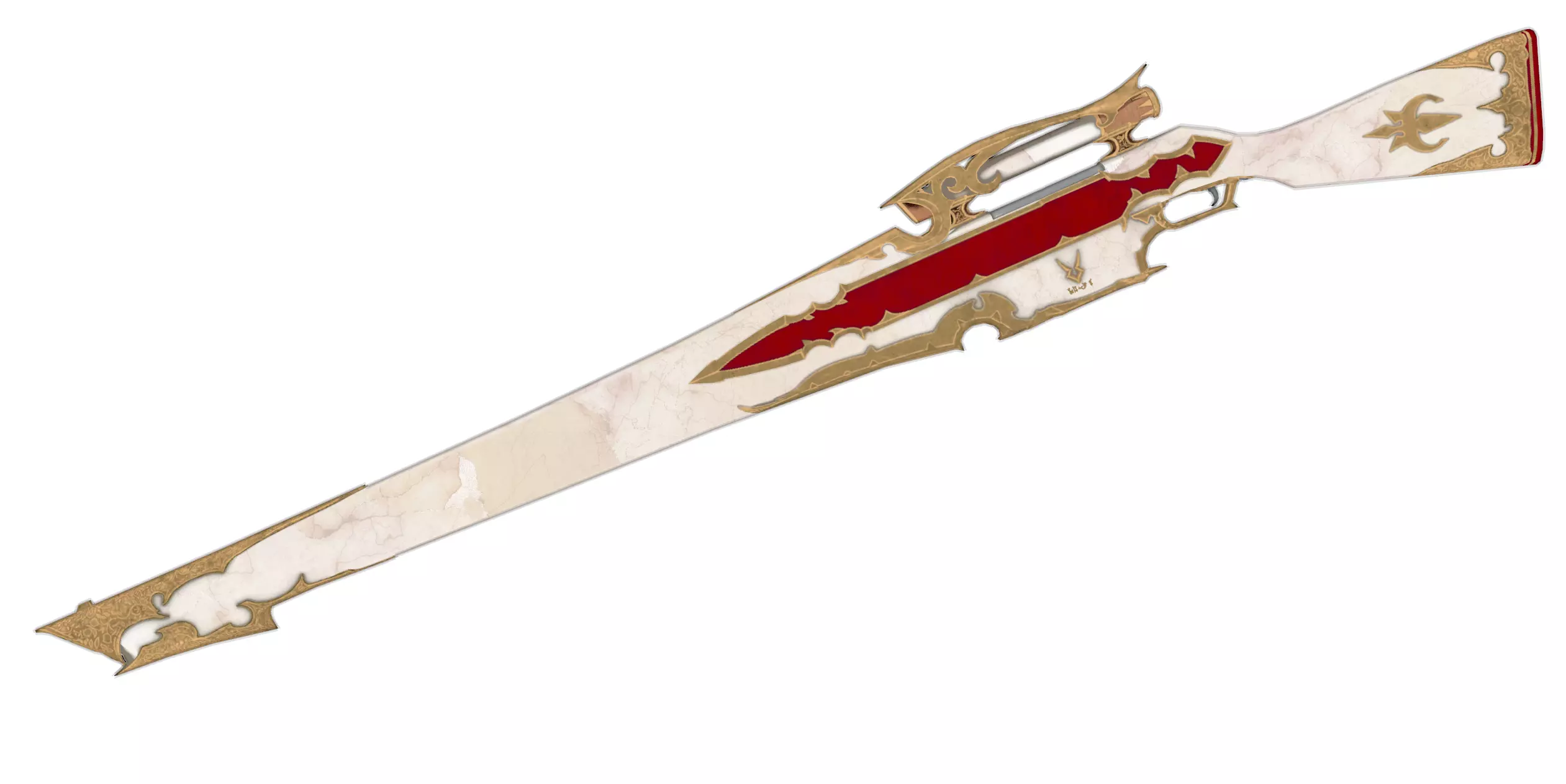 Nobel Rose Gun 3D Model - Tales of Arise Cosplay 3D print model