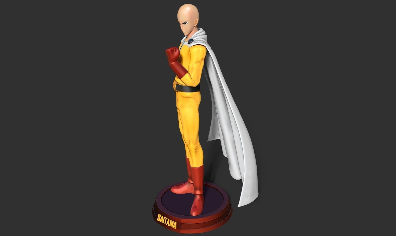 Angry Saitama 3D print model_19
