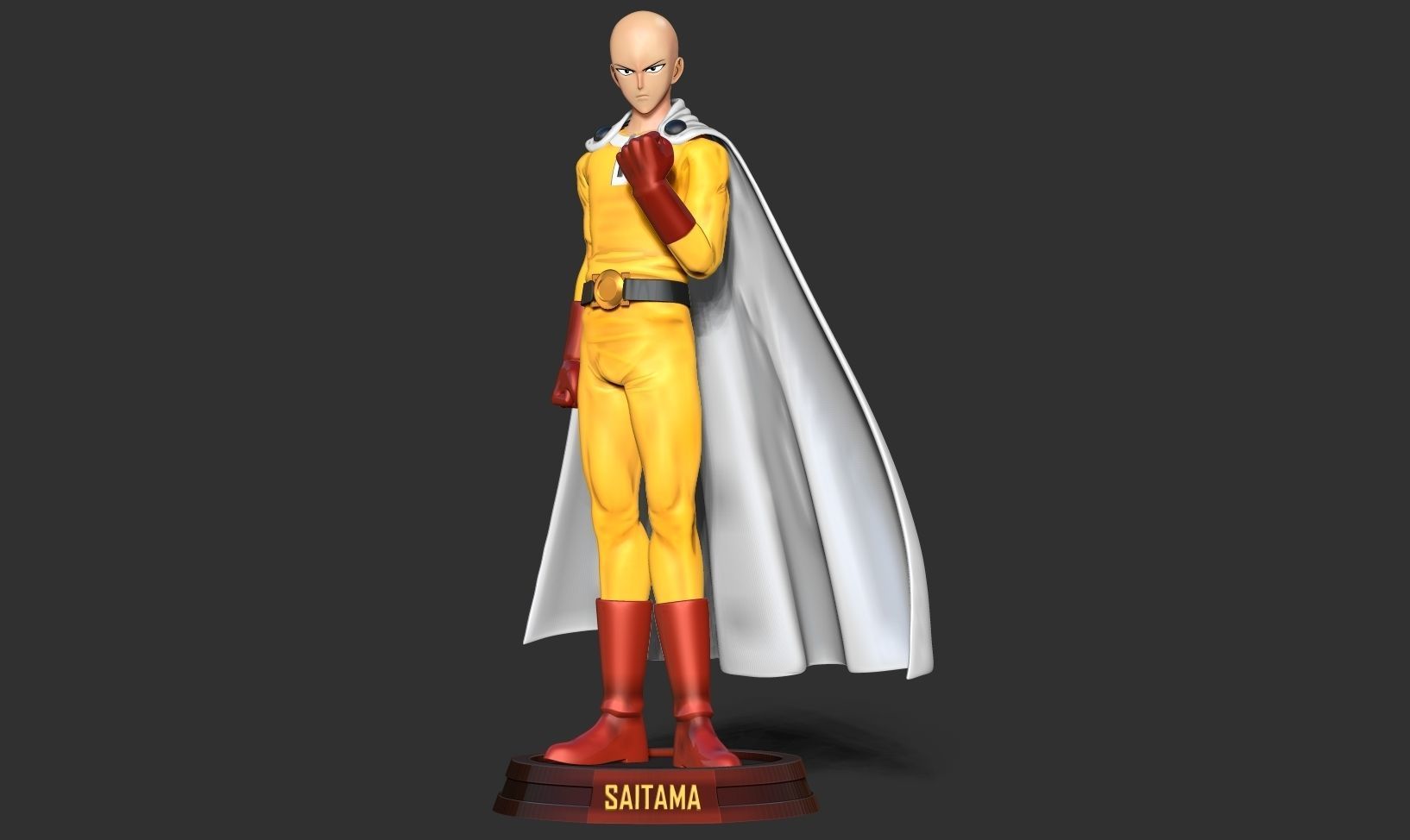 Angry Saitama 3D print model_10