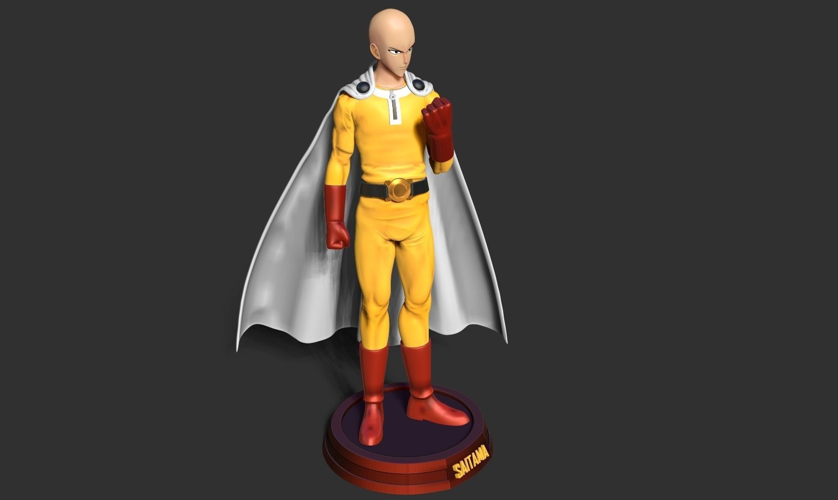 Angry Saitama 3D print model_17