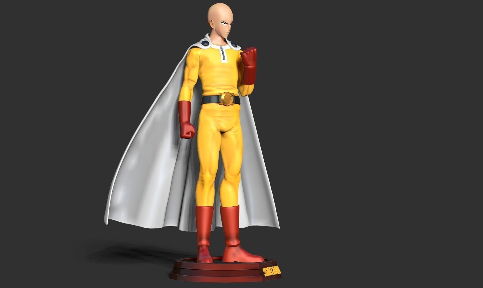 Angry Saitama 3D print model_15