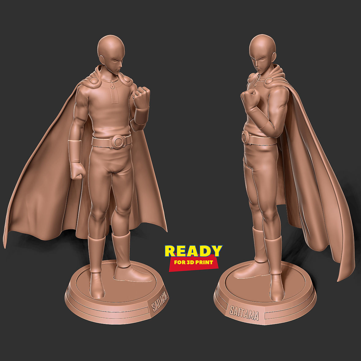 Angry Saitama 3D print model_3
