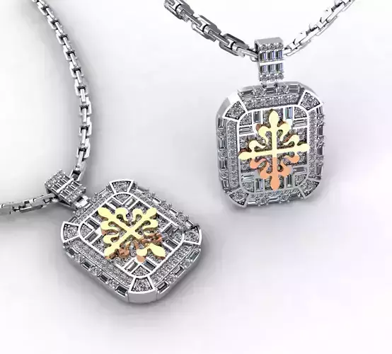 Diamond patek pedant