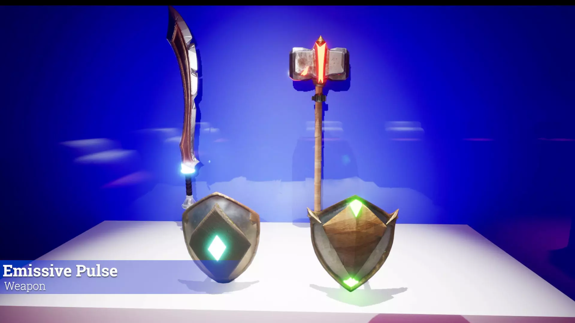 A selection of Fantasy Weapon Low-poly 3D model_0