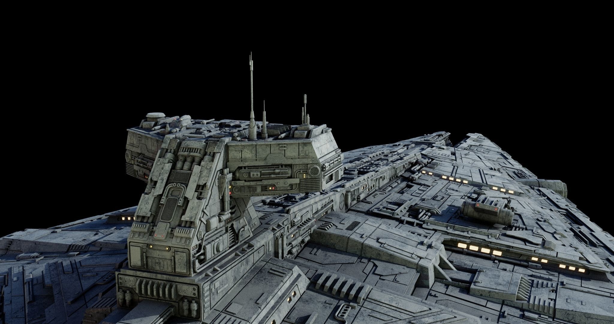 Imperial Light Cruiser  - Star Wars 3D model_21