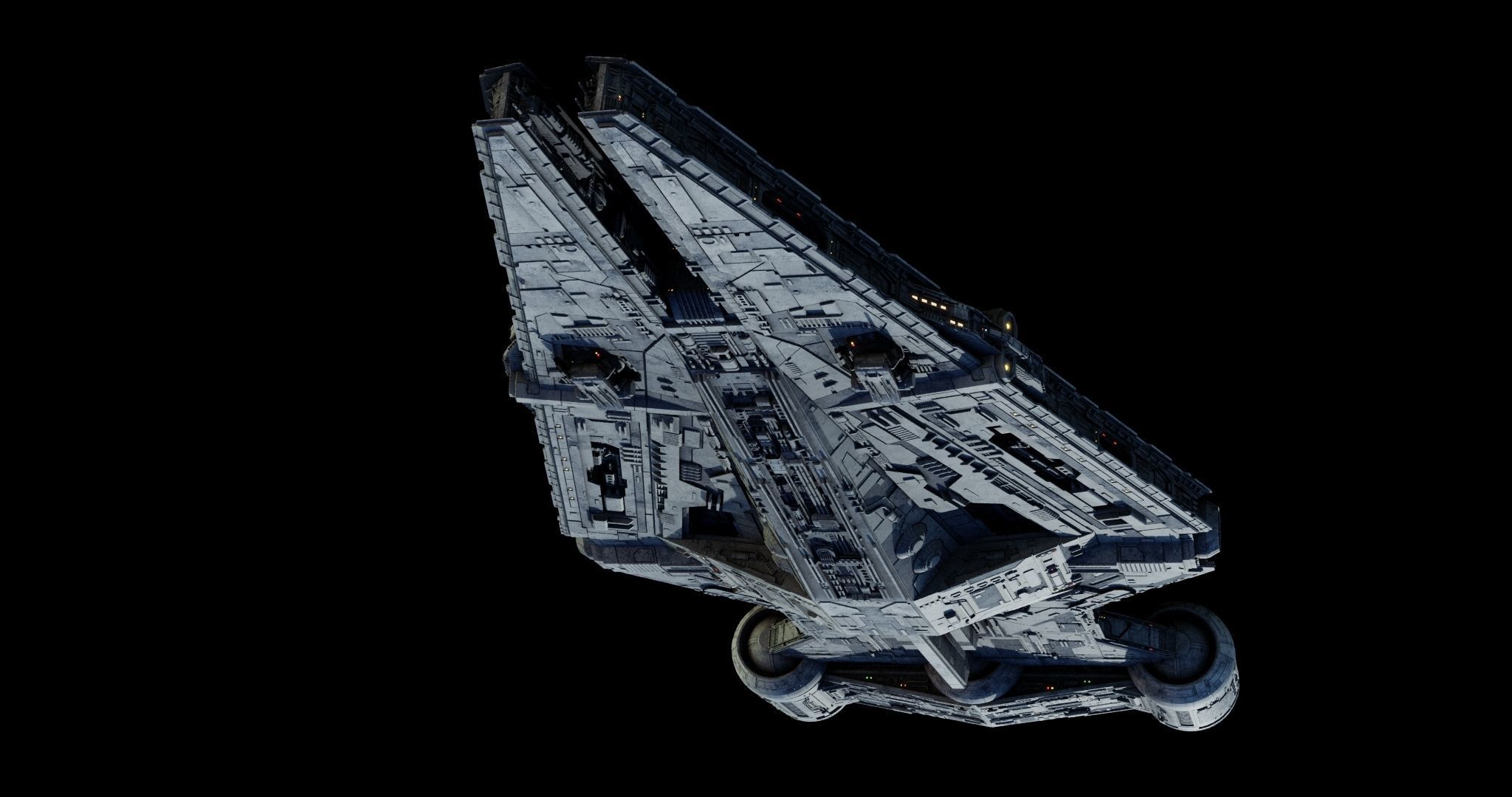Imperial Light Cruiser  - Star Wars 3D model_26