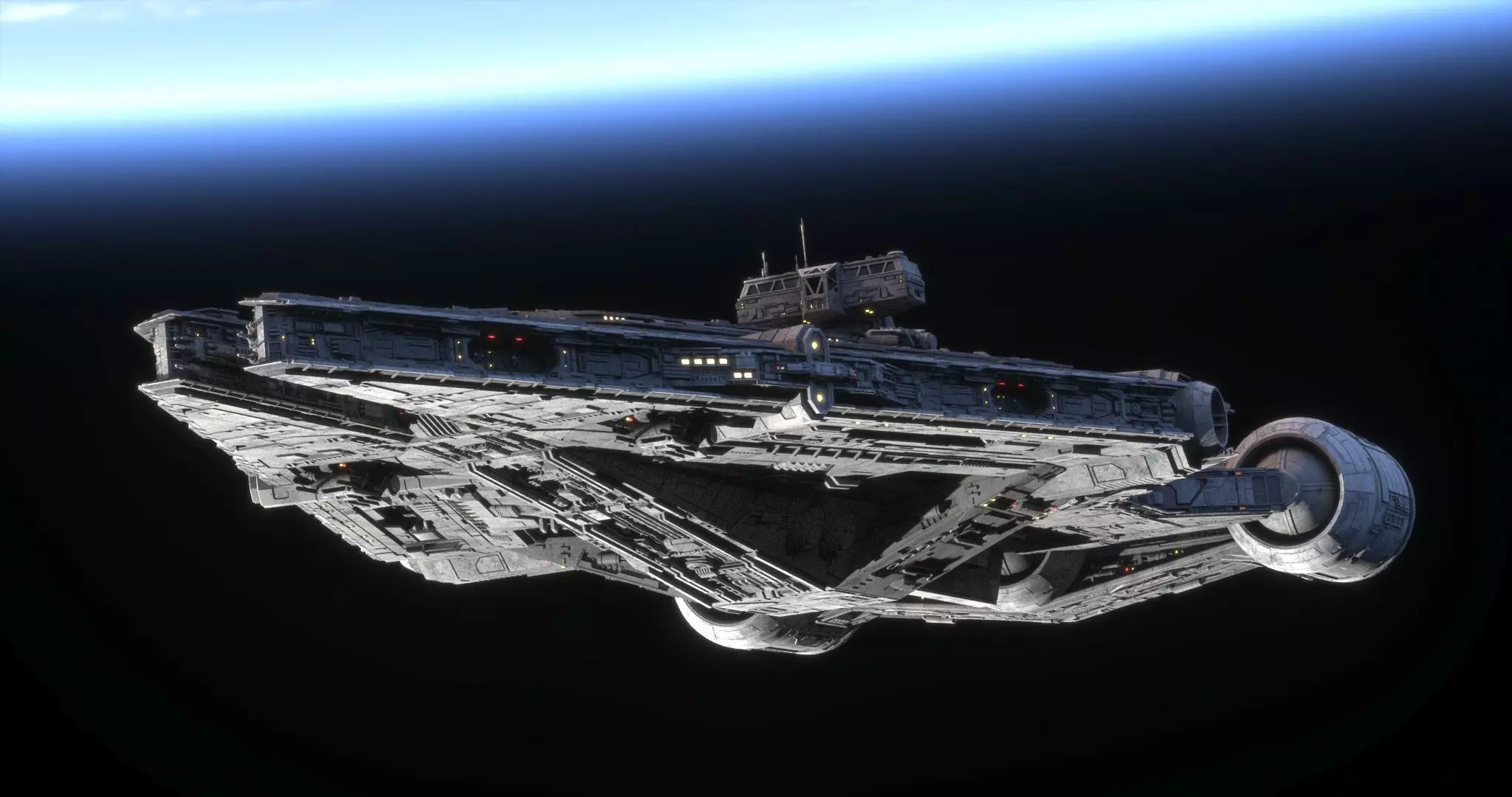 Imperial Light Cruiser  - Star Wars 3D model_0