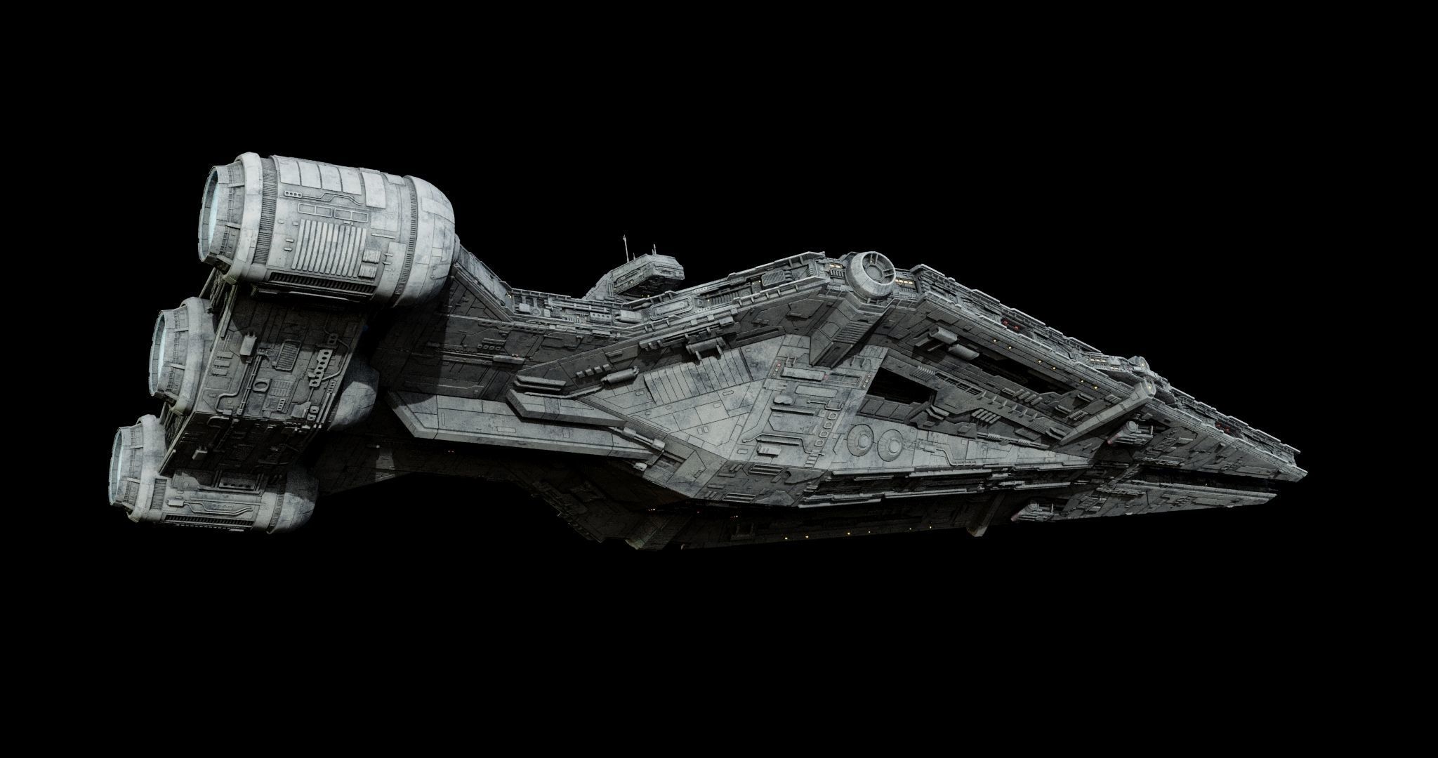 Imperial Light Cruiser  - Star Wars 3D model_13