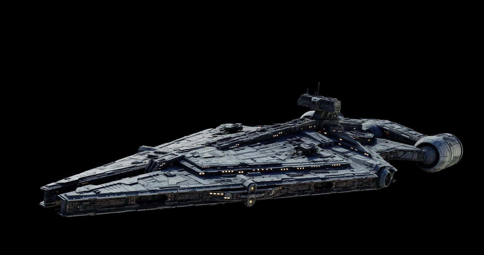 Imperial Light Cruiser  - Star Wars 3D model_19