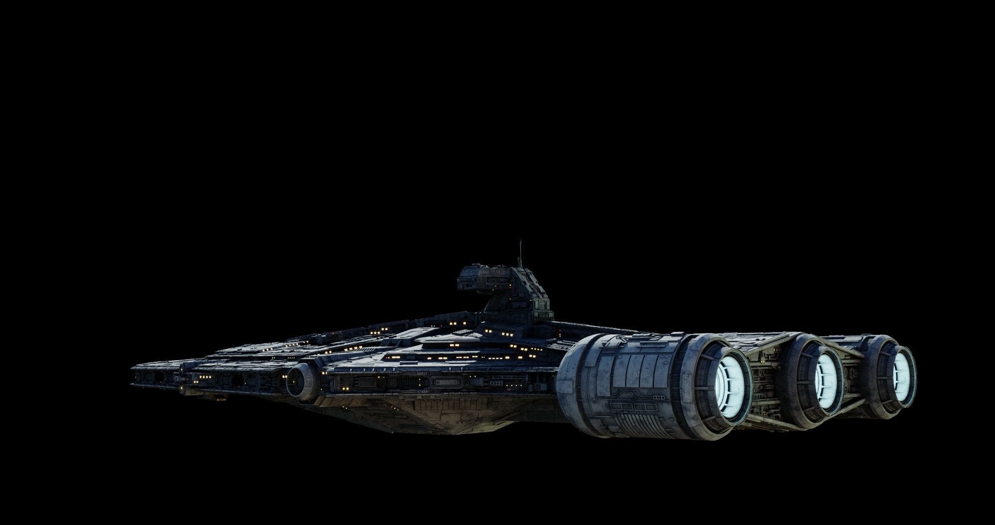 Imperial Light Cruiser  - Star Wars 3D model_20