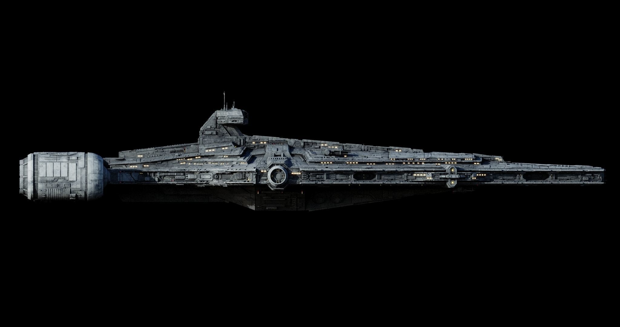 Imperial Light Cruiser  - Star Wars 3D model_27