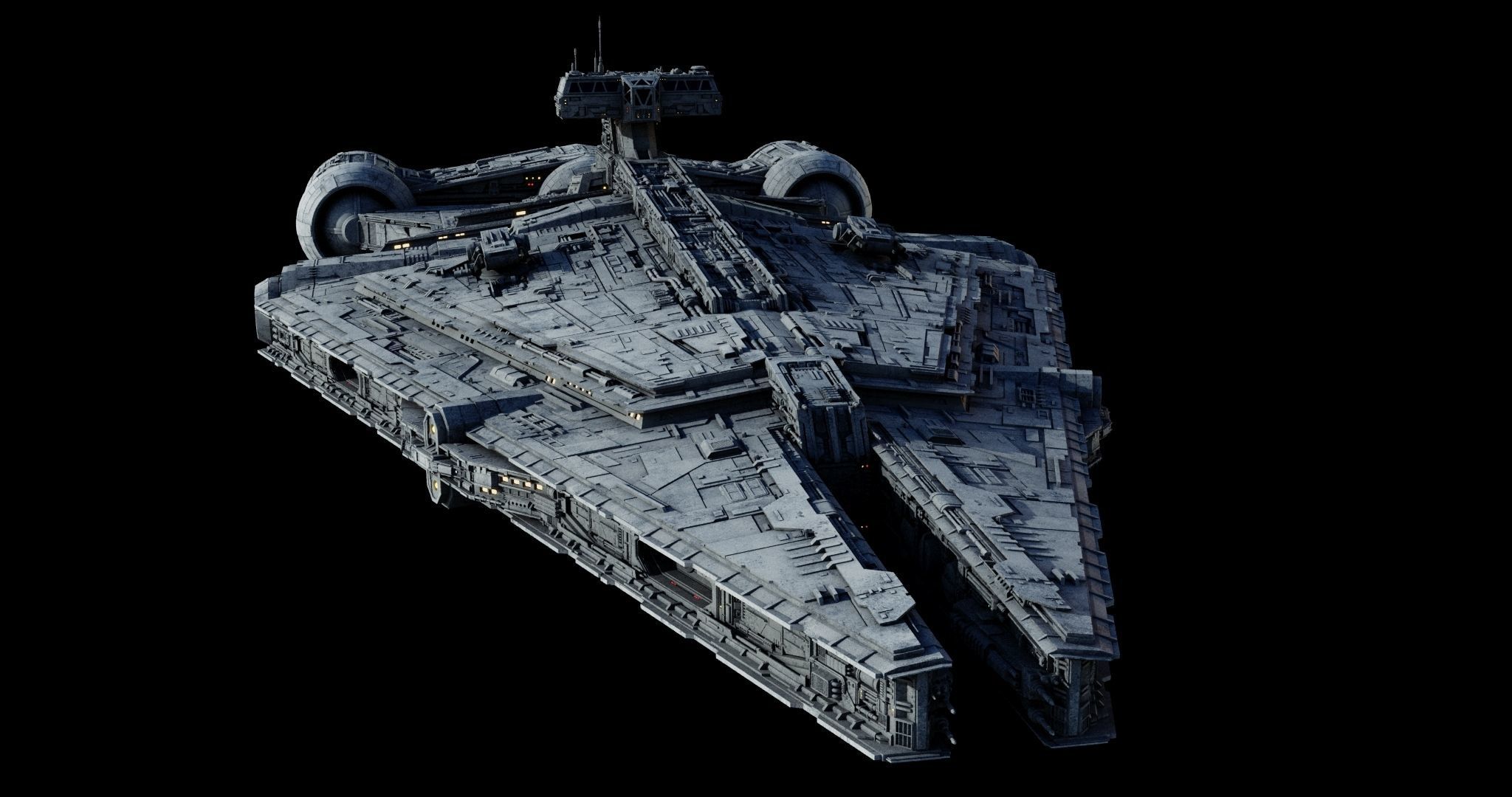 Imperial Light Cruiser  - Star Wars 3D model_5