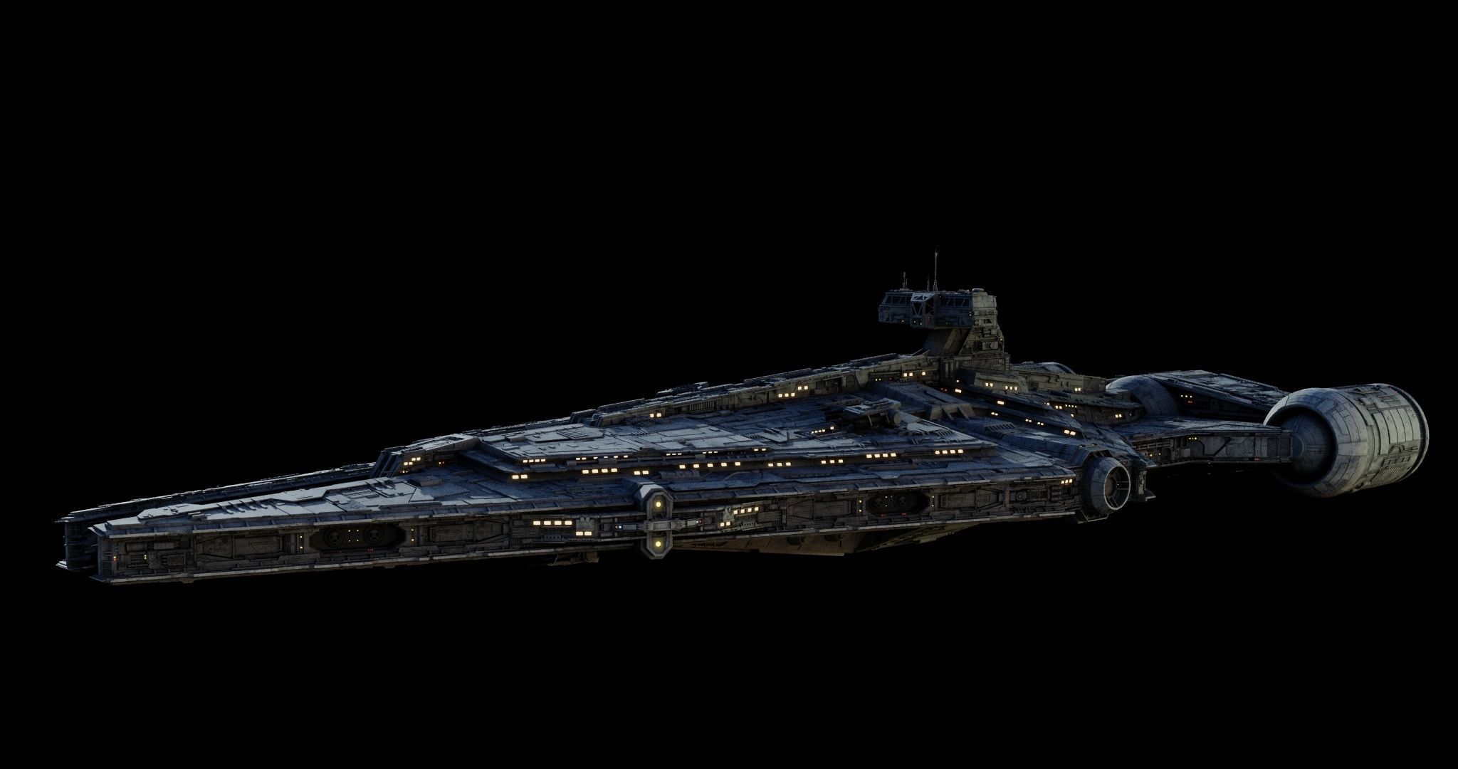 Imperial Light Cruiser  - Star Wars 3D model_7