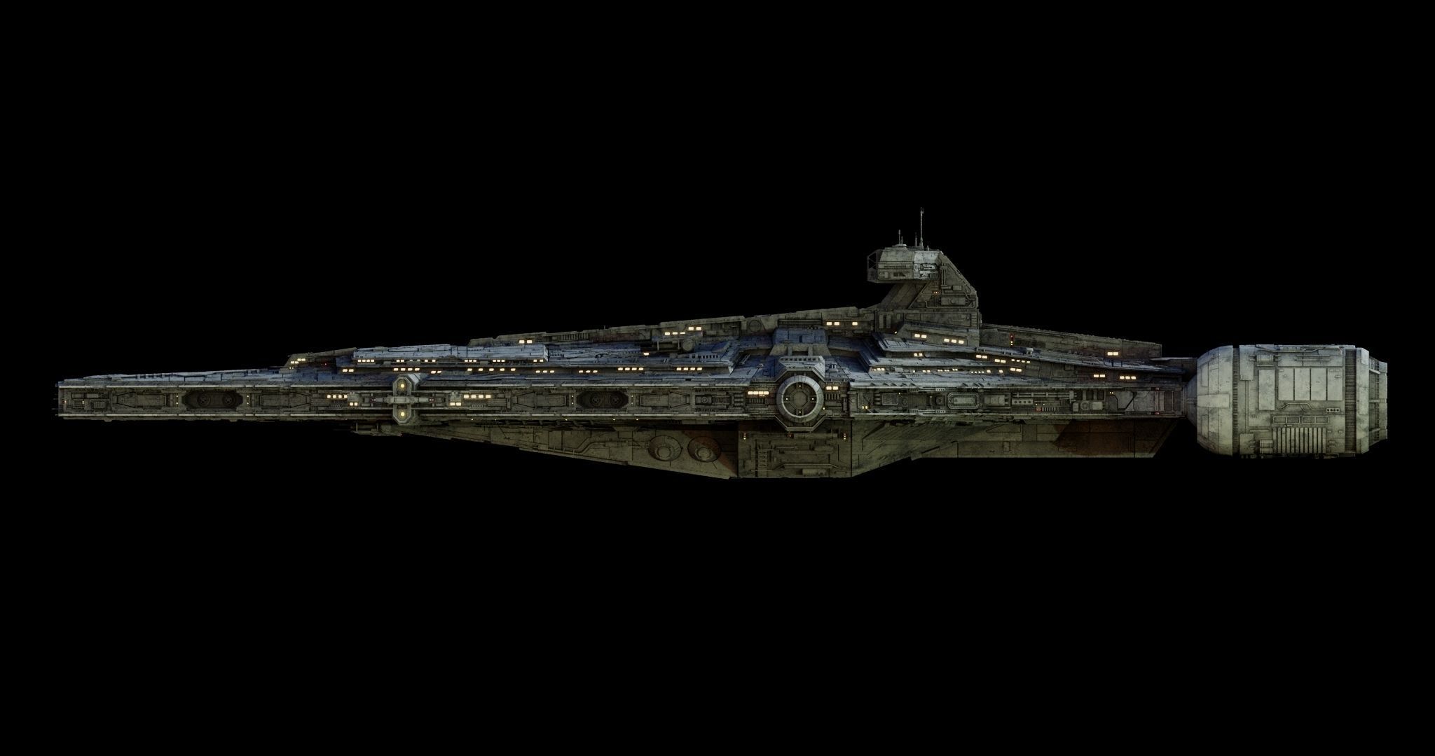 Imperial Light Cruiser  - Star Wars 3D model_28