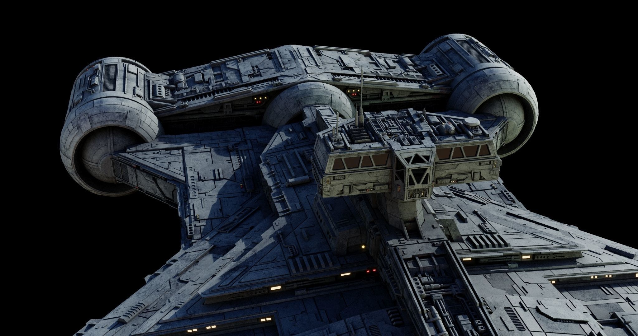Imperial Light Cruiser  - Star Wars 3D model_22