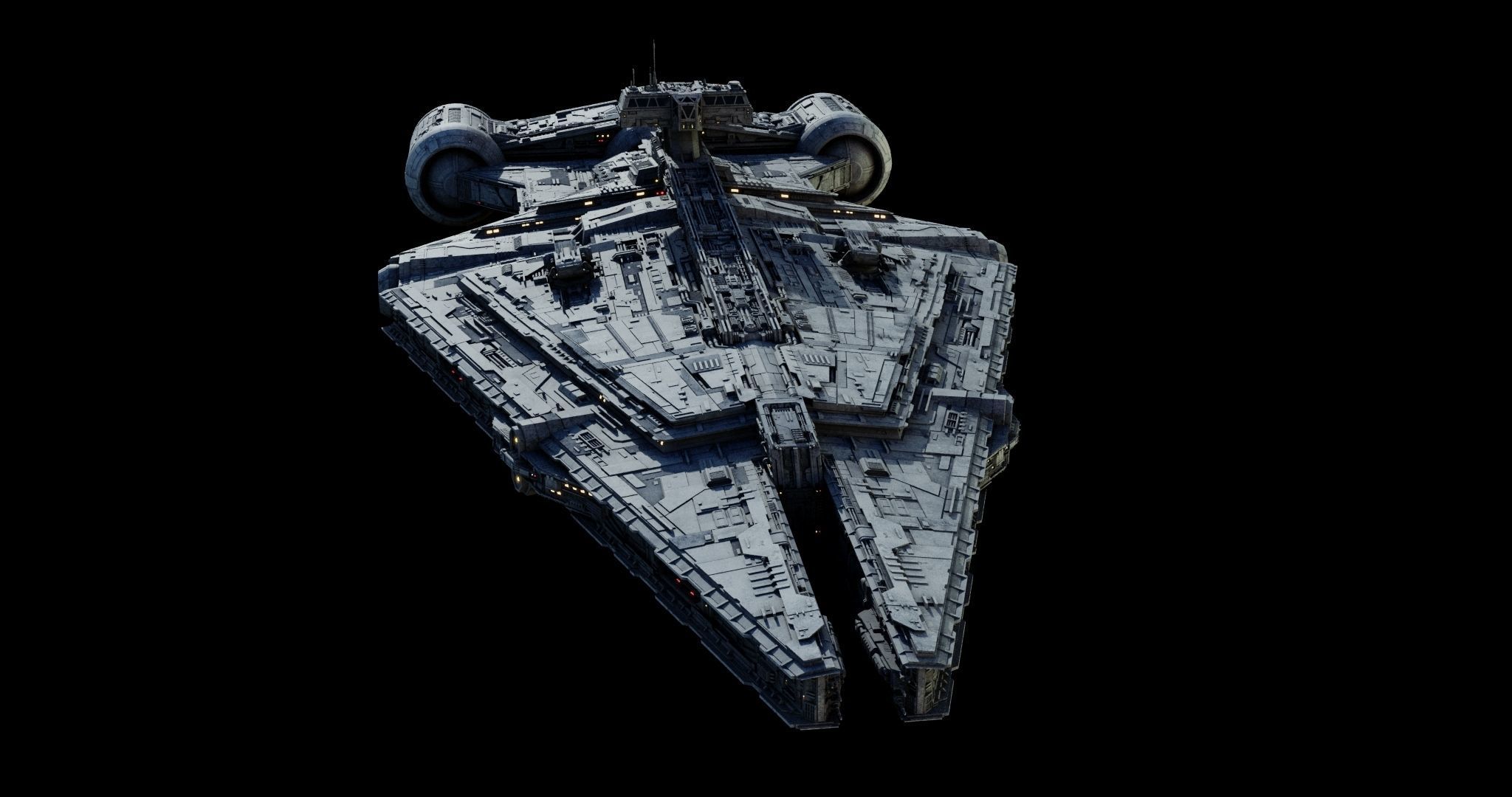 Imperial Light Cruiser  - Star Wars 3D model_25