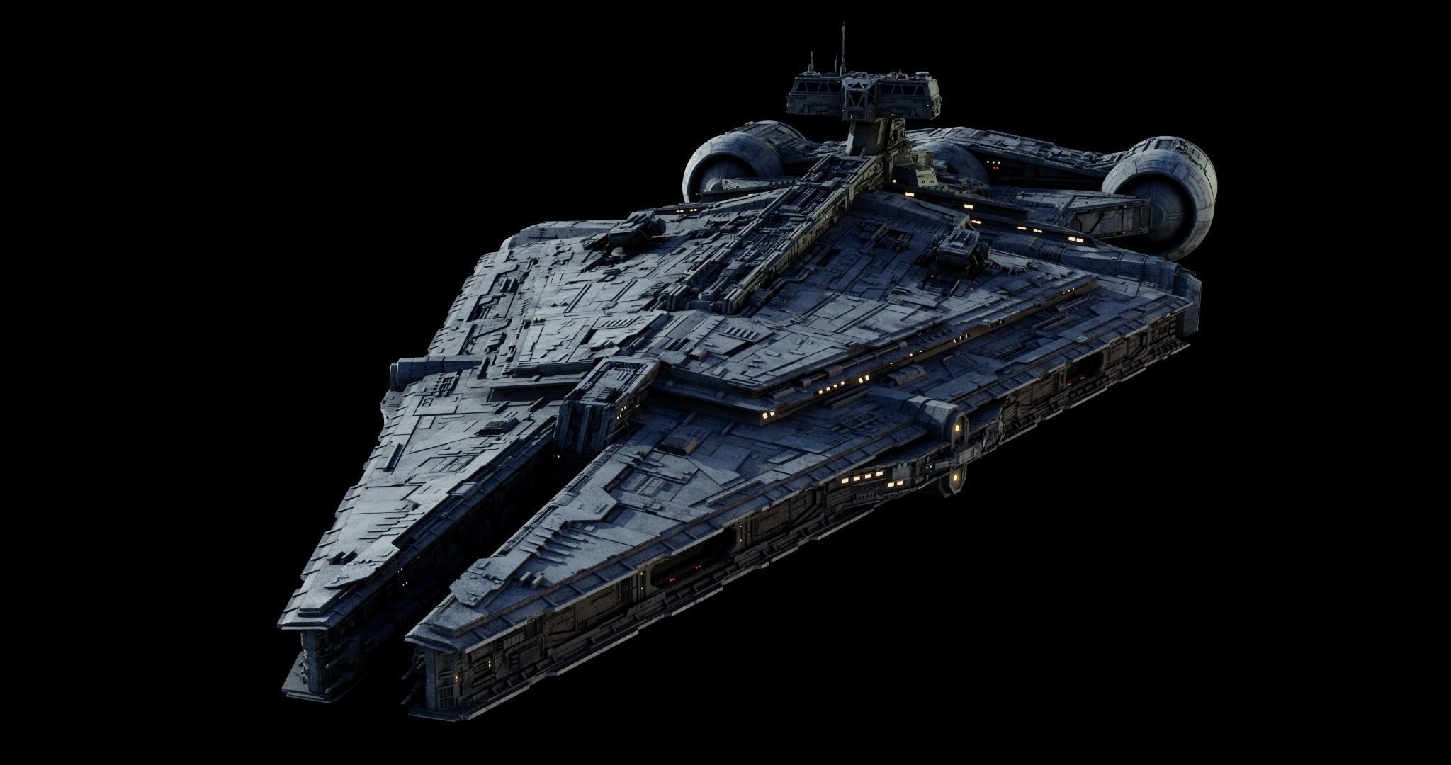 Imperial Light Cruiser  - Star Wars 3D model_6