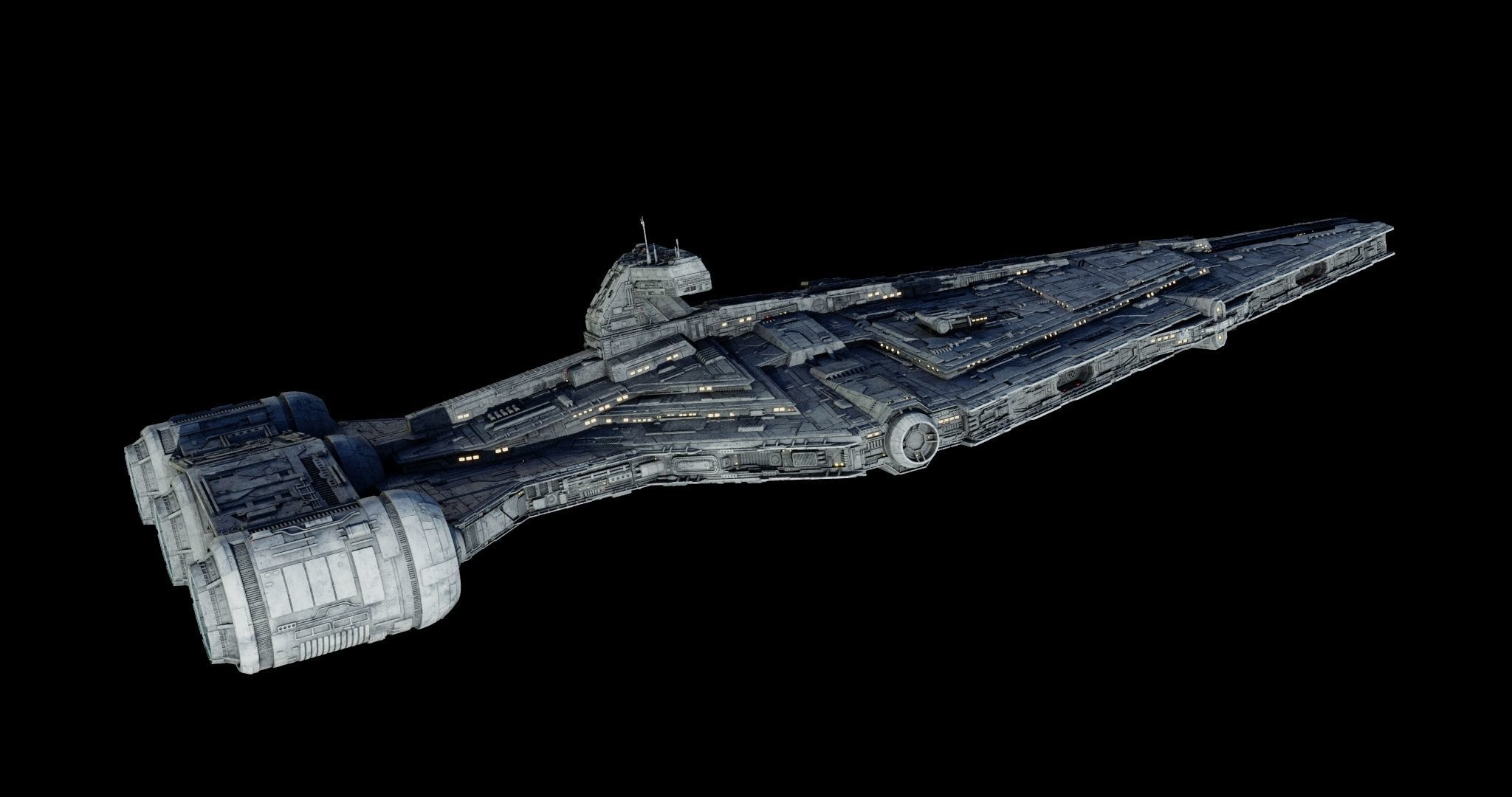 Imperial Light Cruiser  - Star Wars 3D model_12