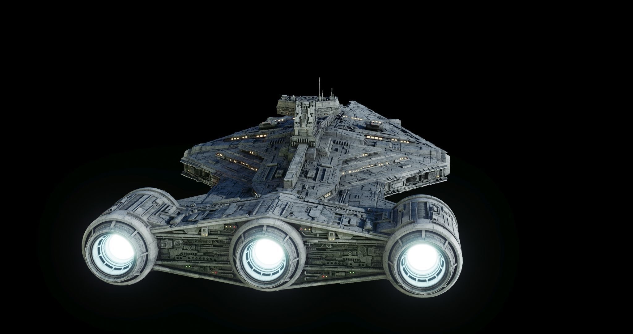 Imperial Light Cruiser  - Star Wars 3D model_11