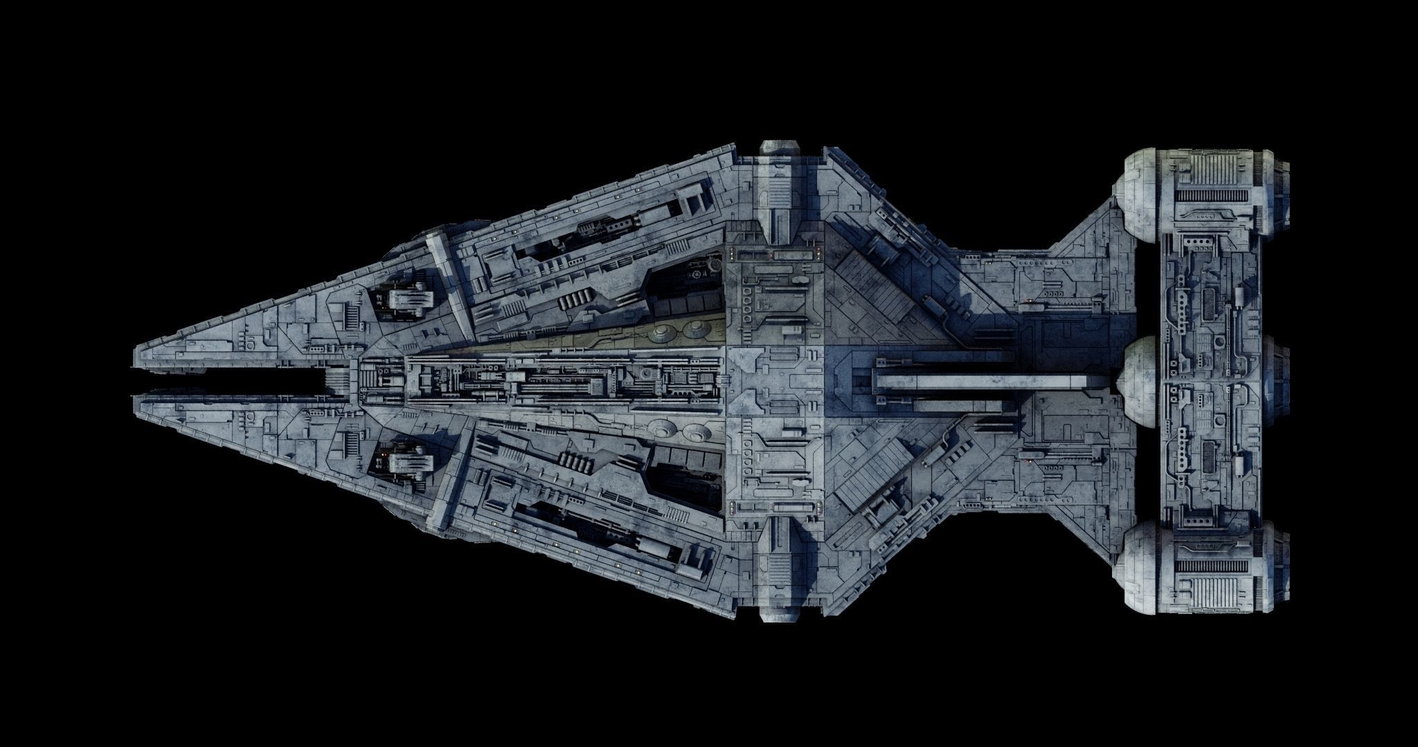 Imperial Light Cruiser  - Star Wars 3D model_32