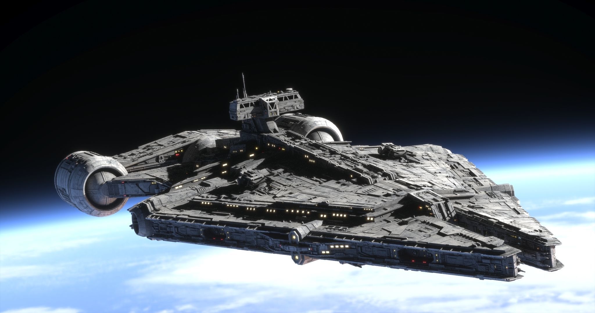 Imperial Light Cruiser  - Star Wars 3D model_1