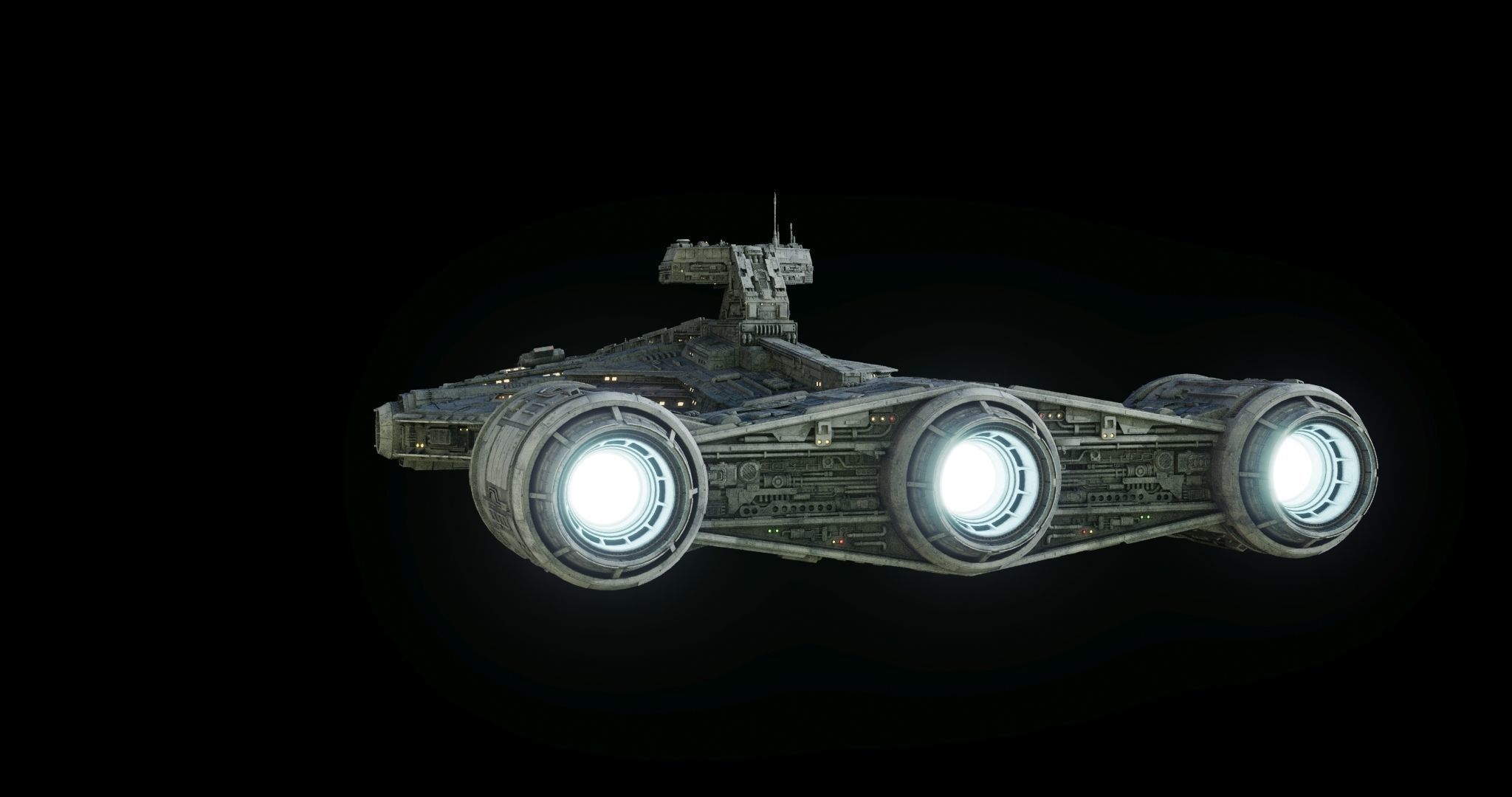 Imperial Light Cruiser  - Star Wars 3D model_10