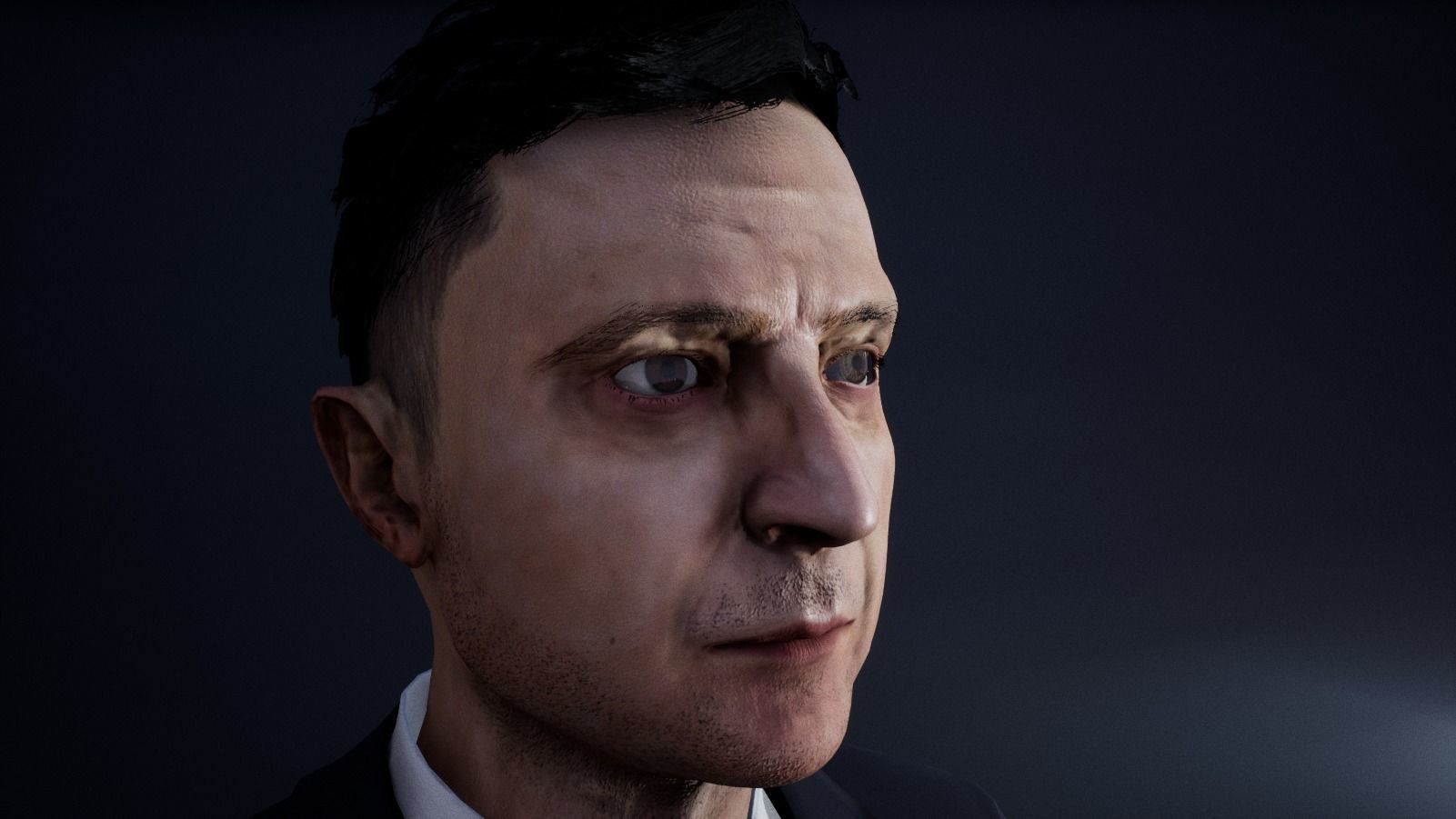 Mr President  - Game Ready Low-poly 3D model_8