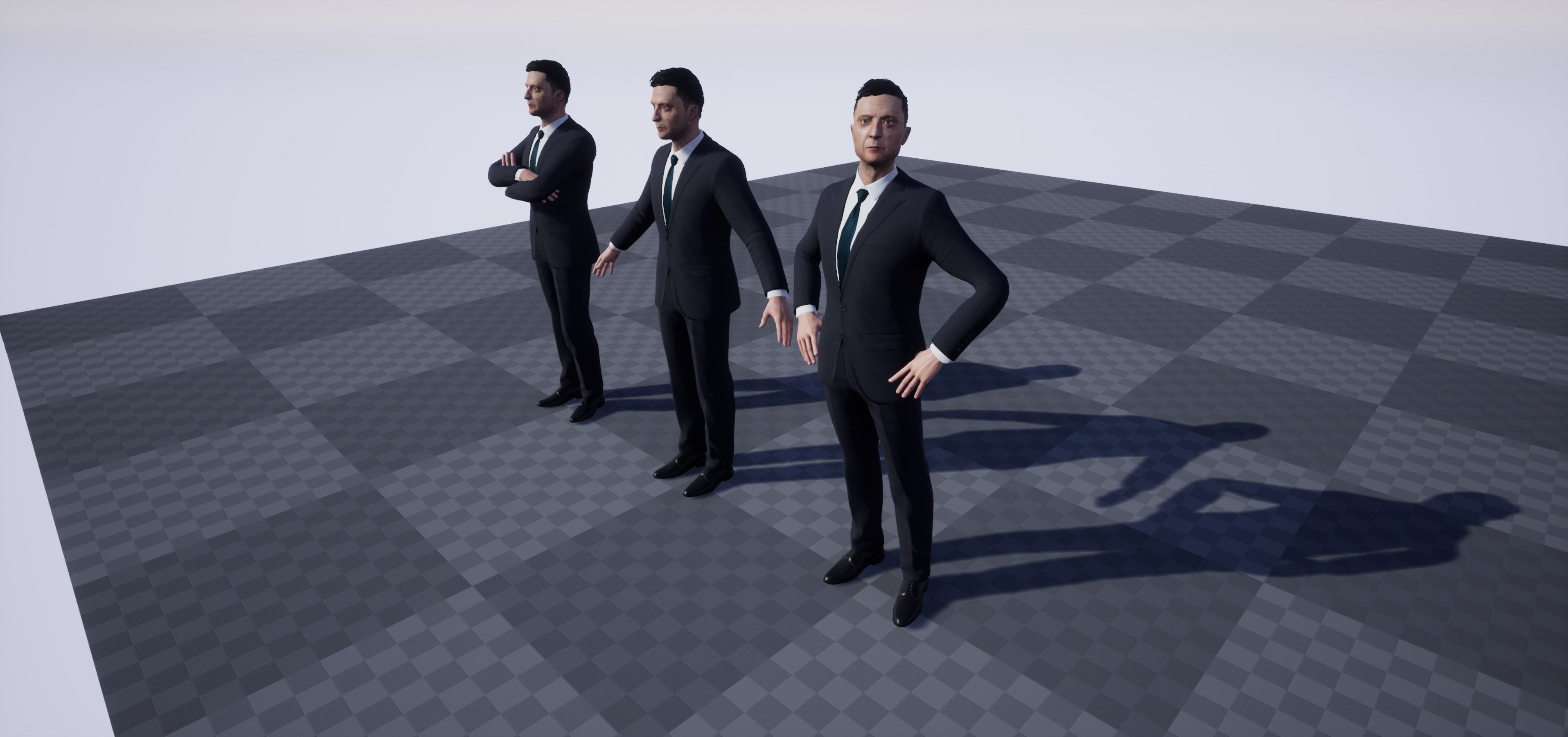 Mr President  - Game Ready Low-poly 3D model_18