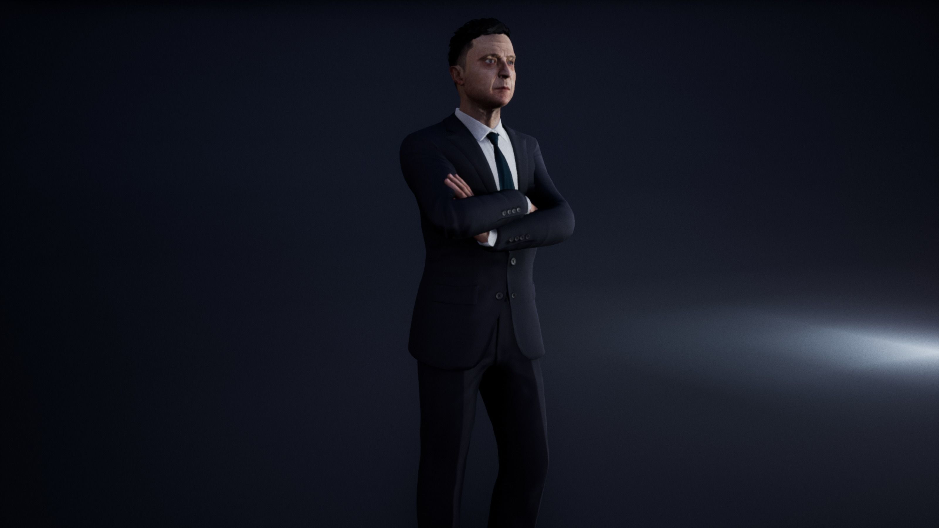 Mr President  - Game Ready Low-poly 3D model_3