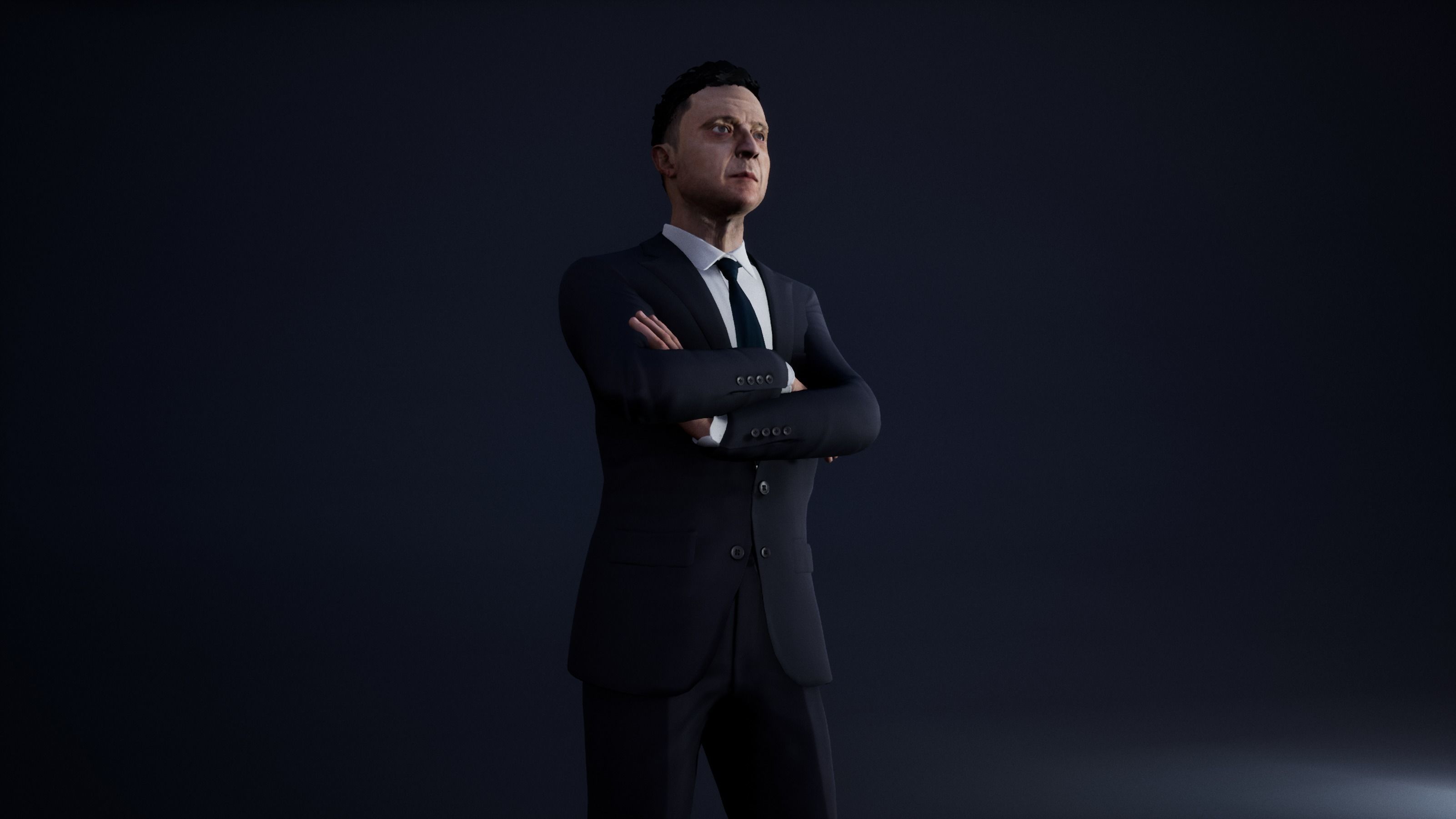 Mr President  - Game Ready Low-poly 3D model_4