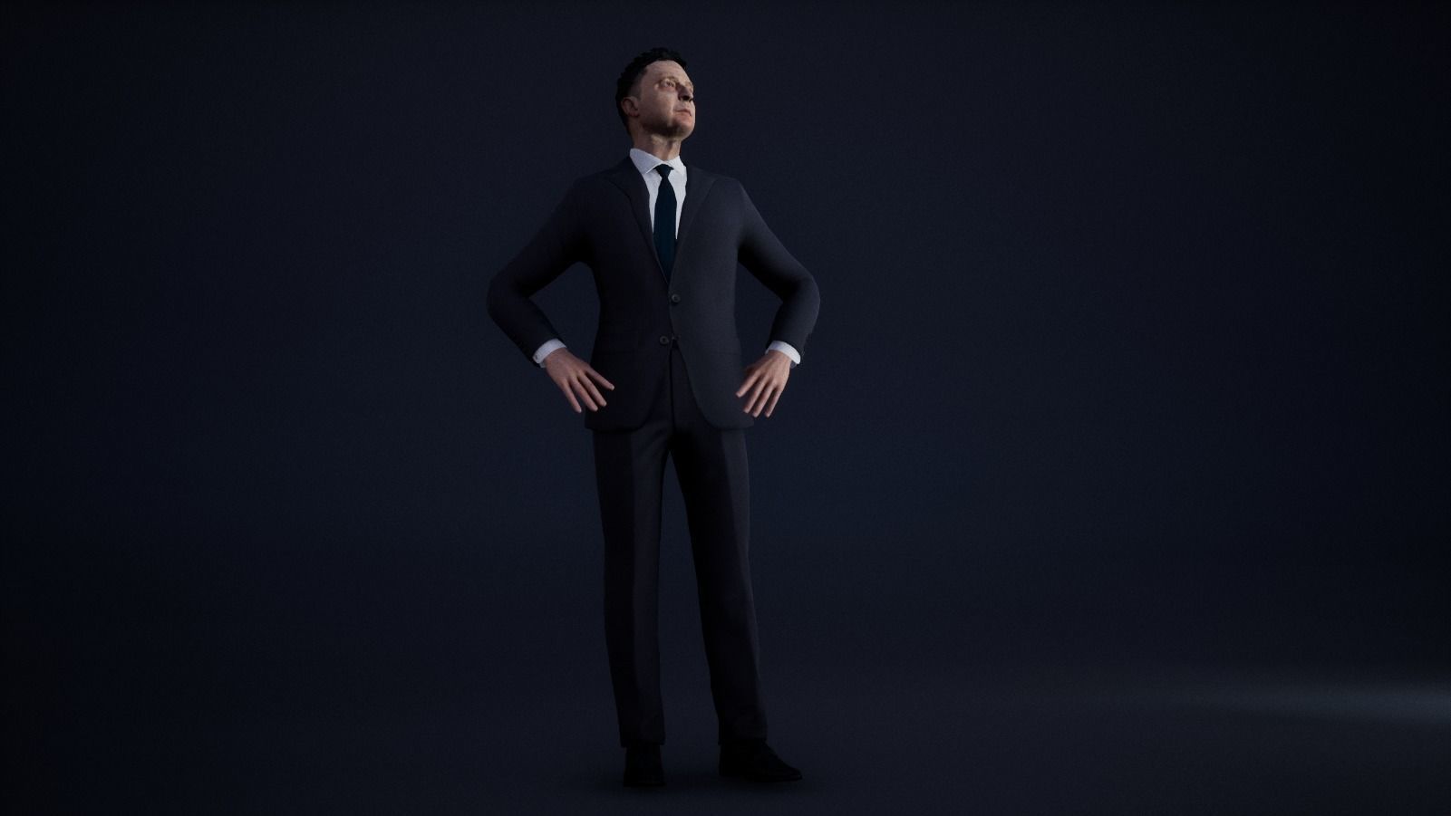 Mr President  - Game Ready Low-poly 3D model_10