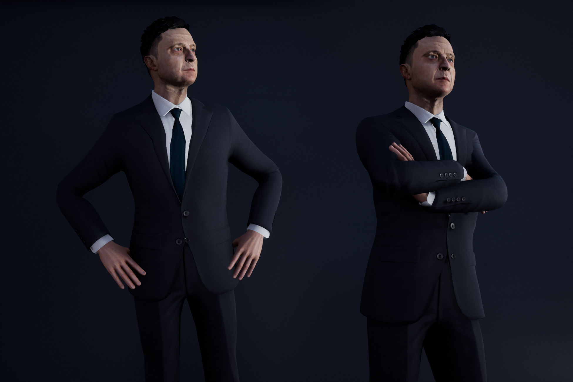 Mr President  - Game Ready Low-poly 3D model_2