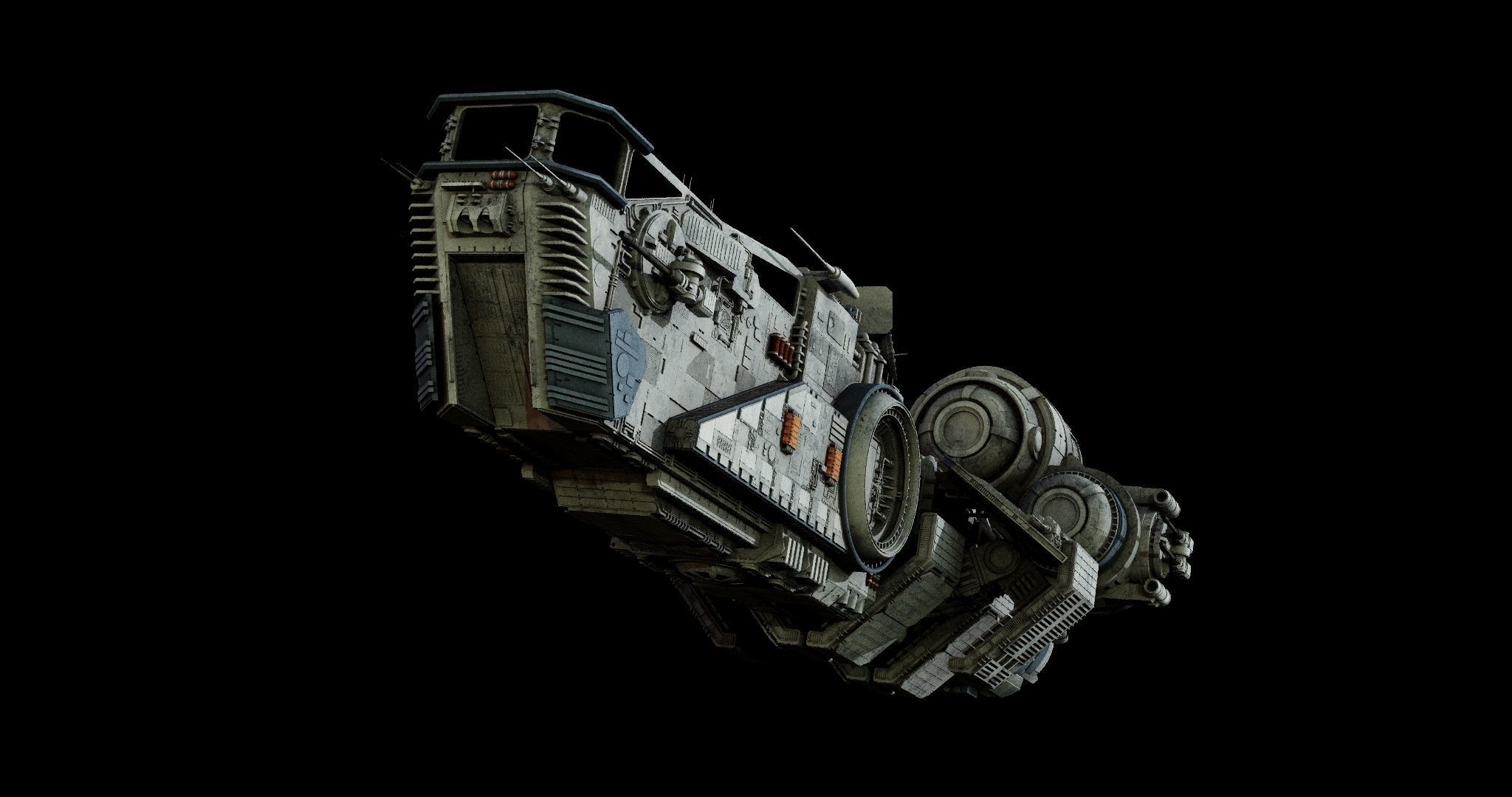 Corellian Acklay-type light freighter  - Star Wars 3D model_1