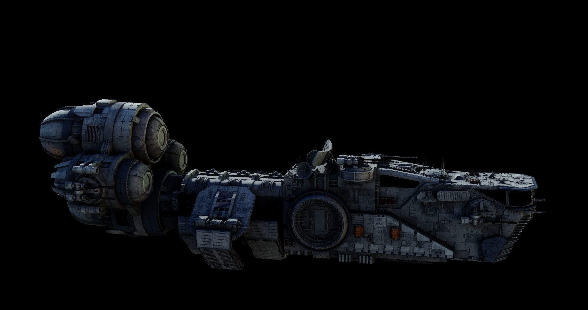 Corellian Acklay-type light freighter  - Star Wars 3D model_3