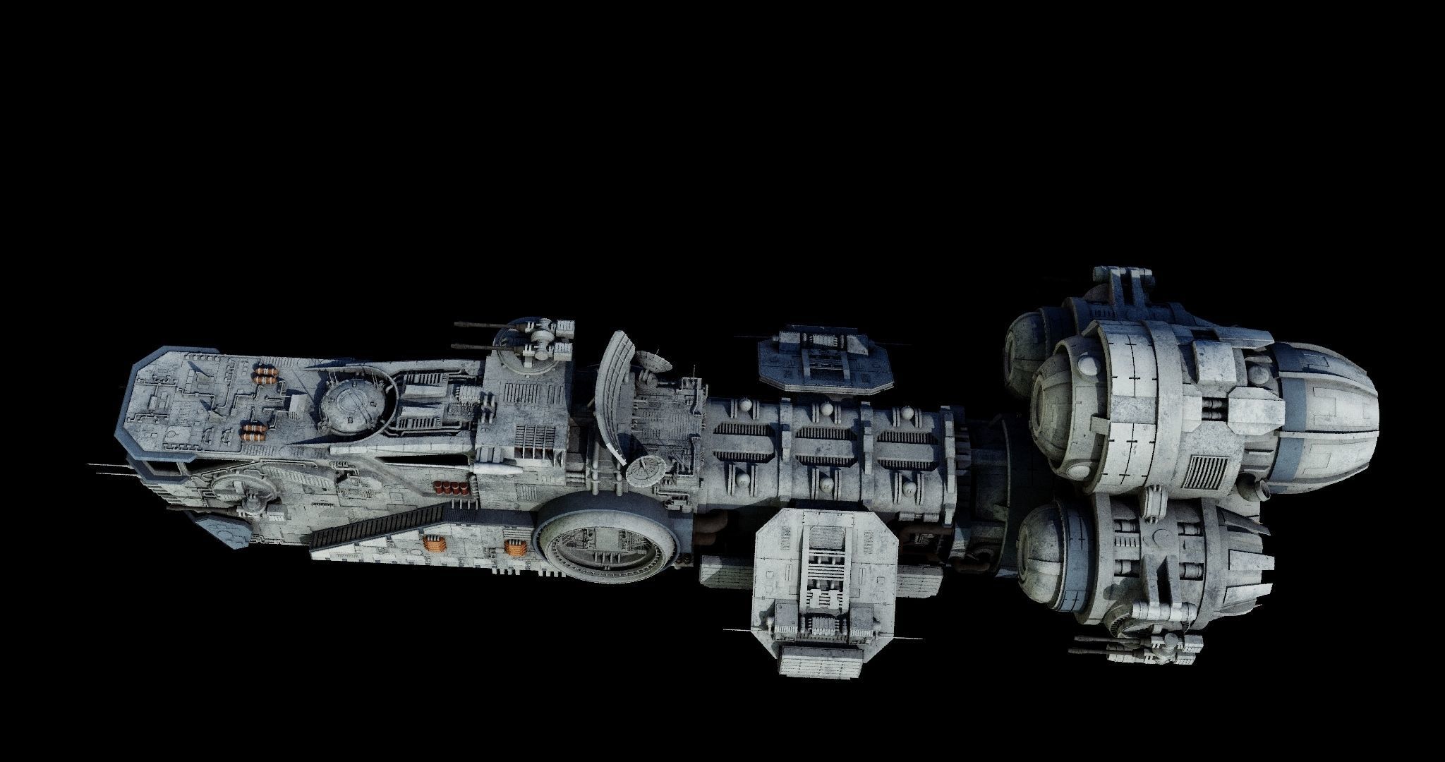 Corellian Acklay-type light freighter  - Star Wars 3D model_8