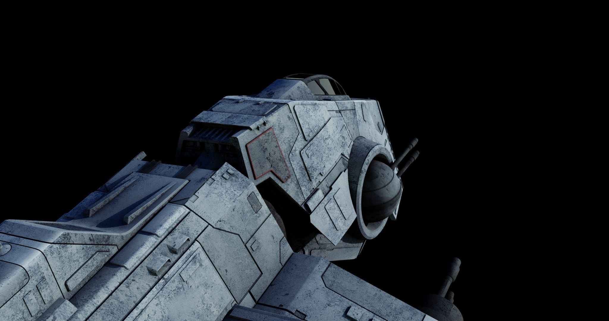 Nu-class attack shuttle  - Star Wars 3D model_6