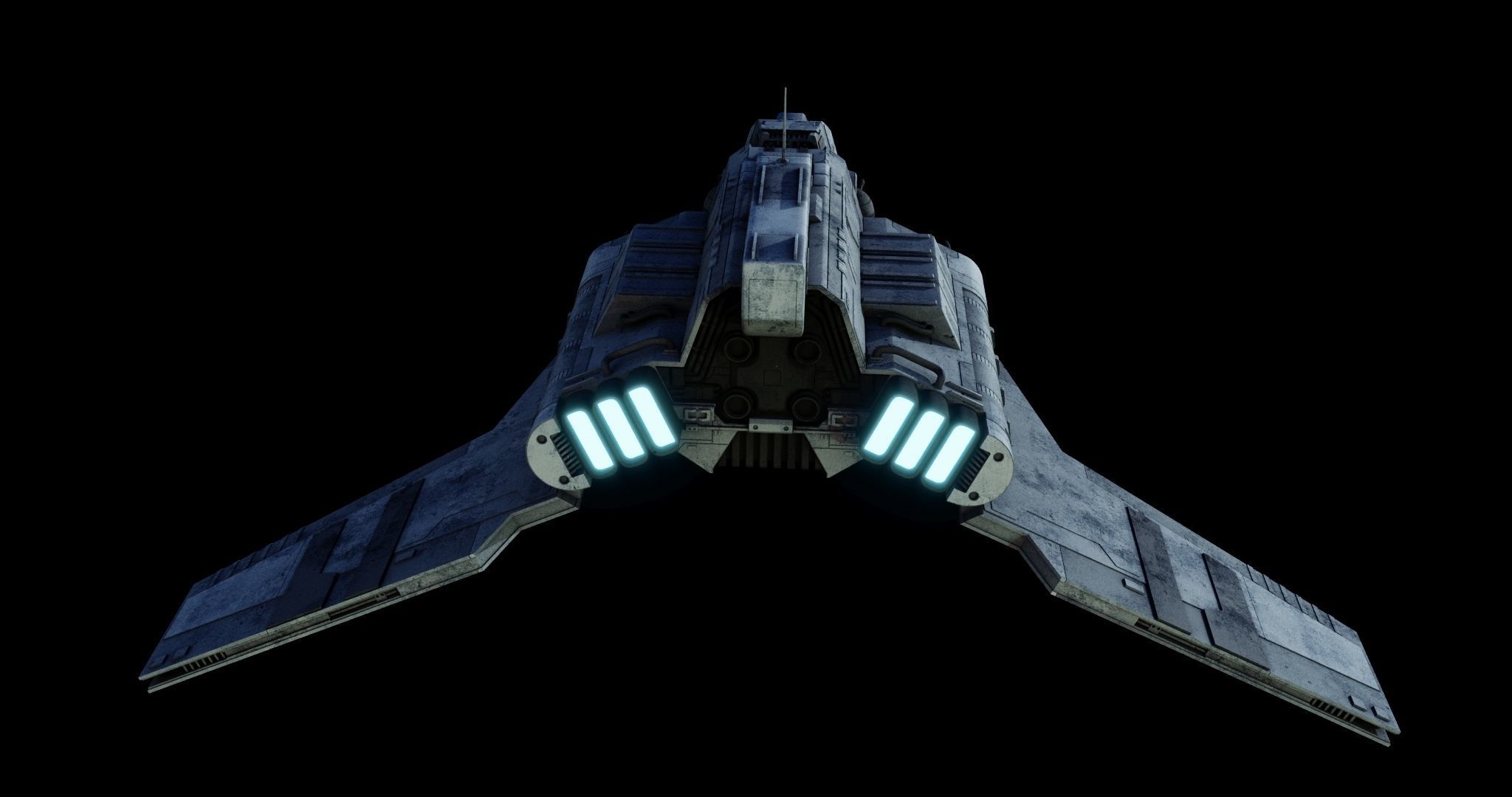 Nu-class attack shuttle  - Star Wars 3D model_4