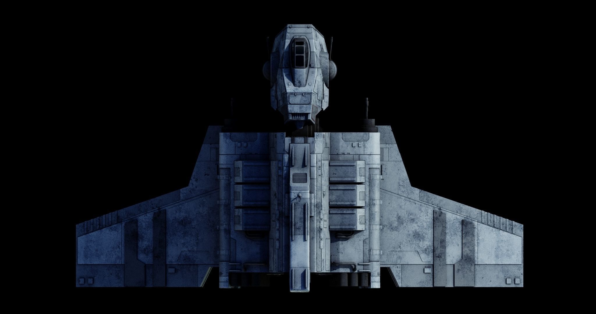 Nu-class attack shuttle  - Star Wars 3D model_16