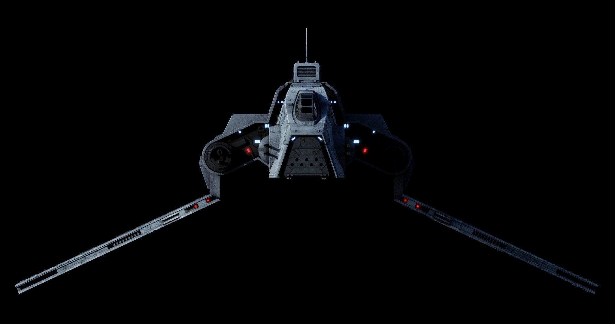 Nu-class attack shuttle  - Star Wars 3D model_14