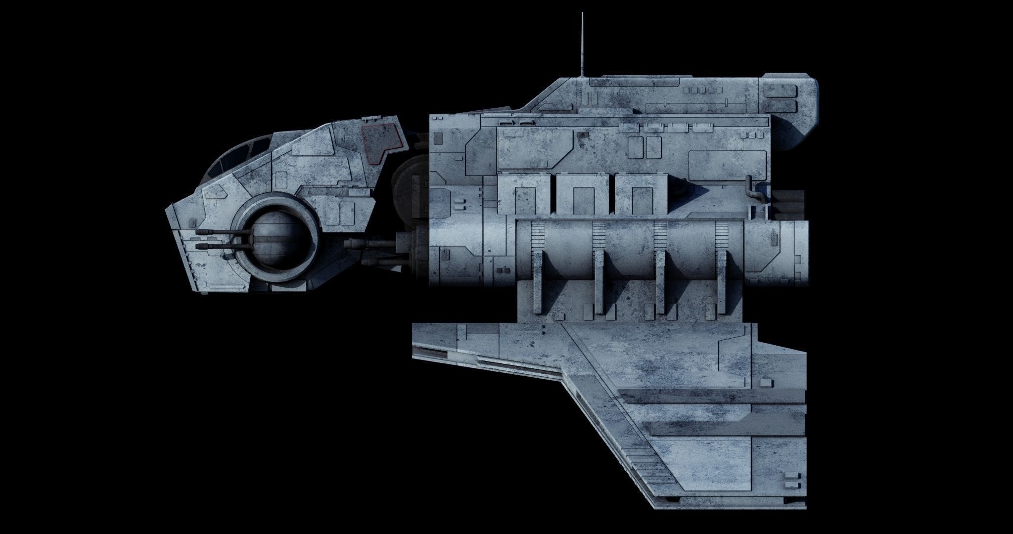 Nu-class attack shuttle  - Star Wars 3D model_13