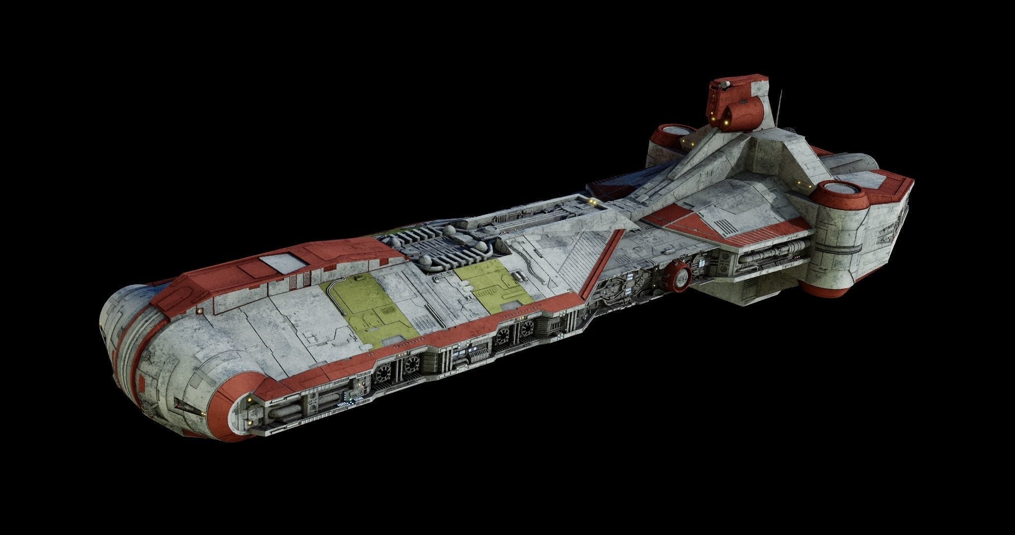 Pelta-class frigate  - Star Wars 3D model_20