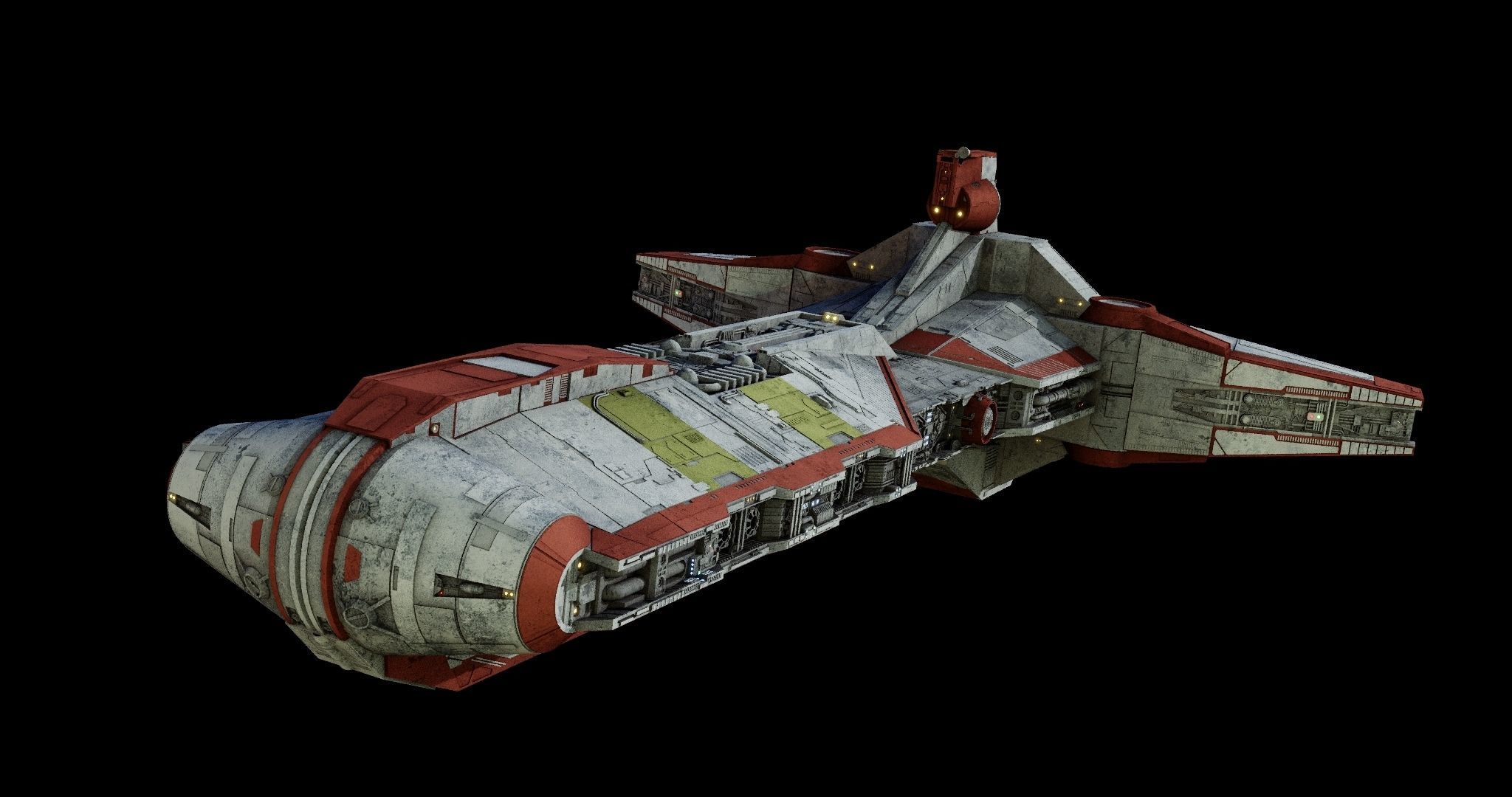Pelta-class frigate  - Star Wars 3D model_31