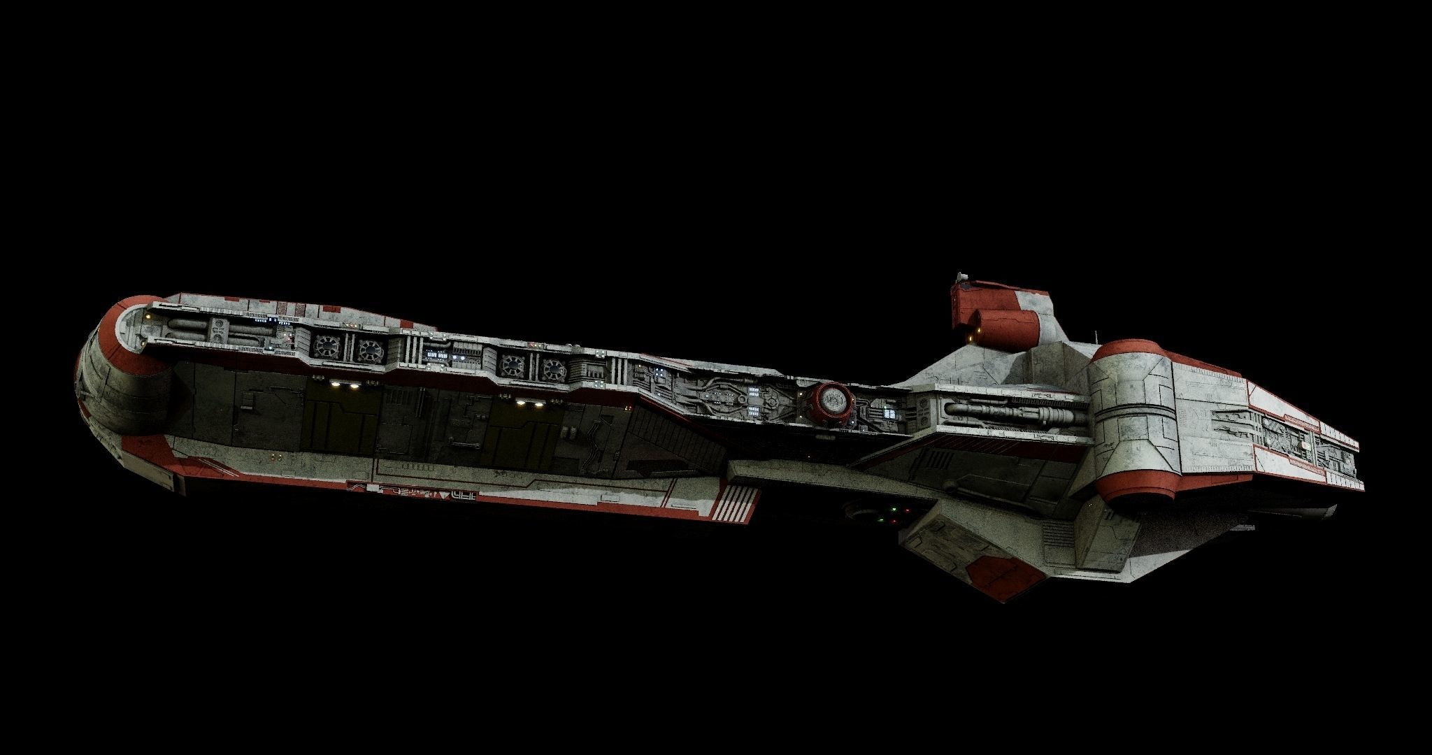 Pelta-class frigate  - Star Wars 3D model_29