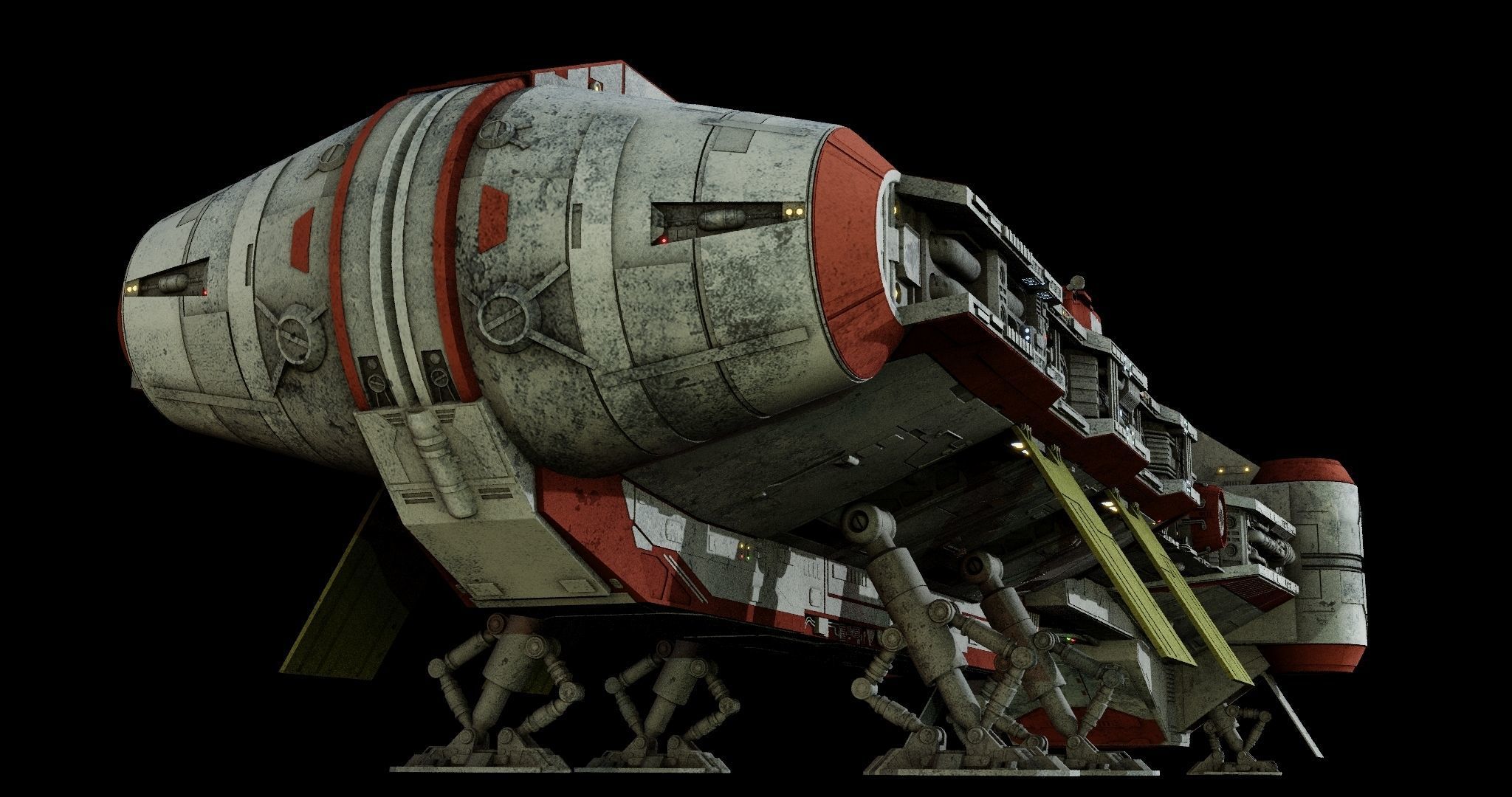 Pelta-class frigate  - Star Wars 3D model_37