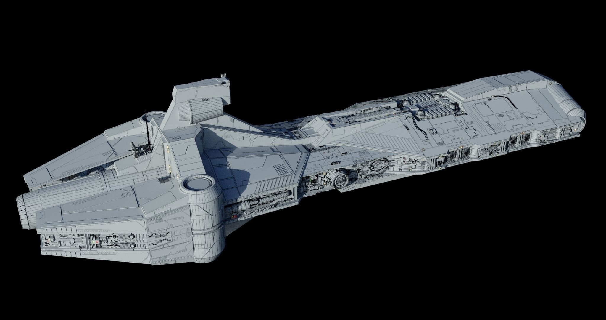 Pelta-class frigate  - Star Wars 3D model_39