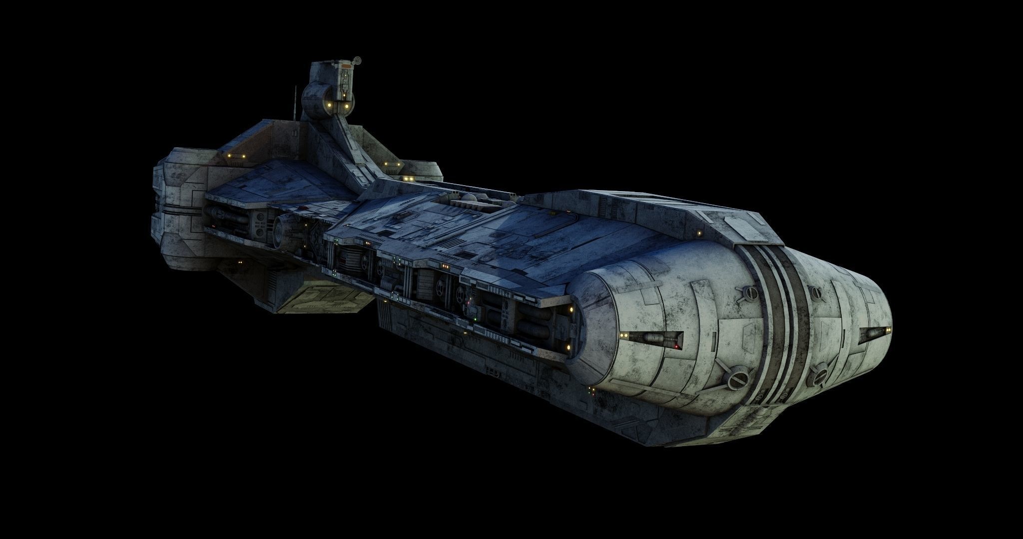 Pelta-class frigate  - Star Wars 3D model_3